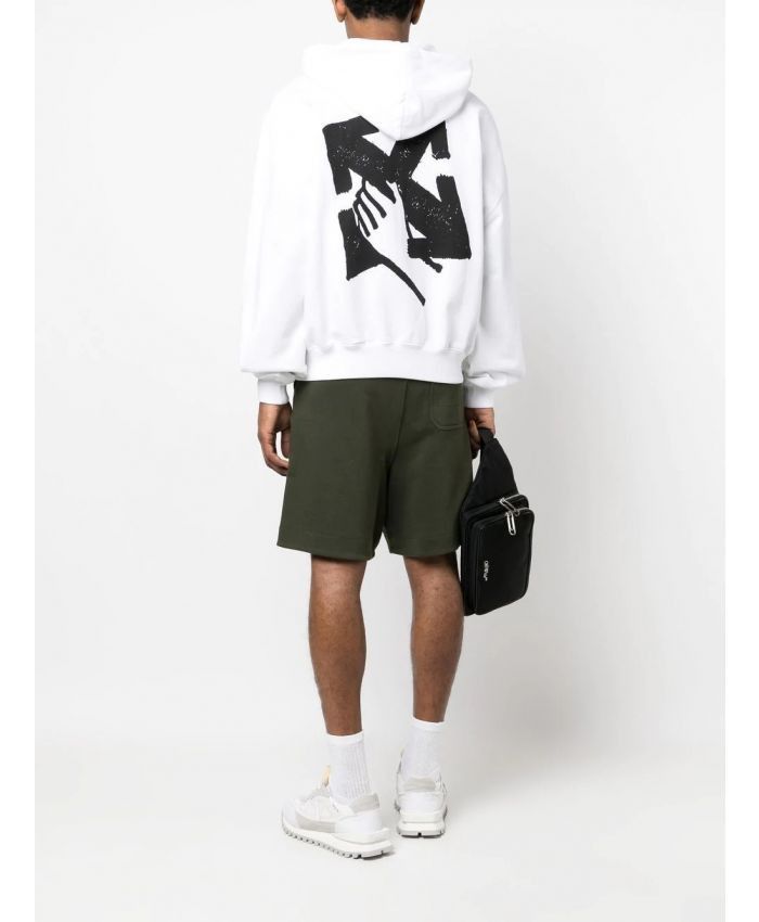 Off-White o1w1db10824 Hand Arrow Boxy Hoodie in White Size US XL / EU 56 / 4 - 2 Thumbnail