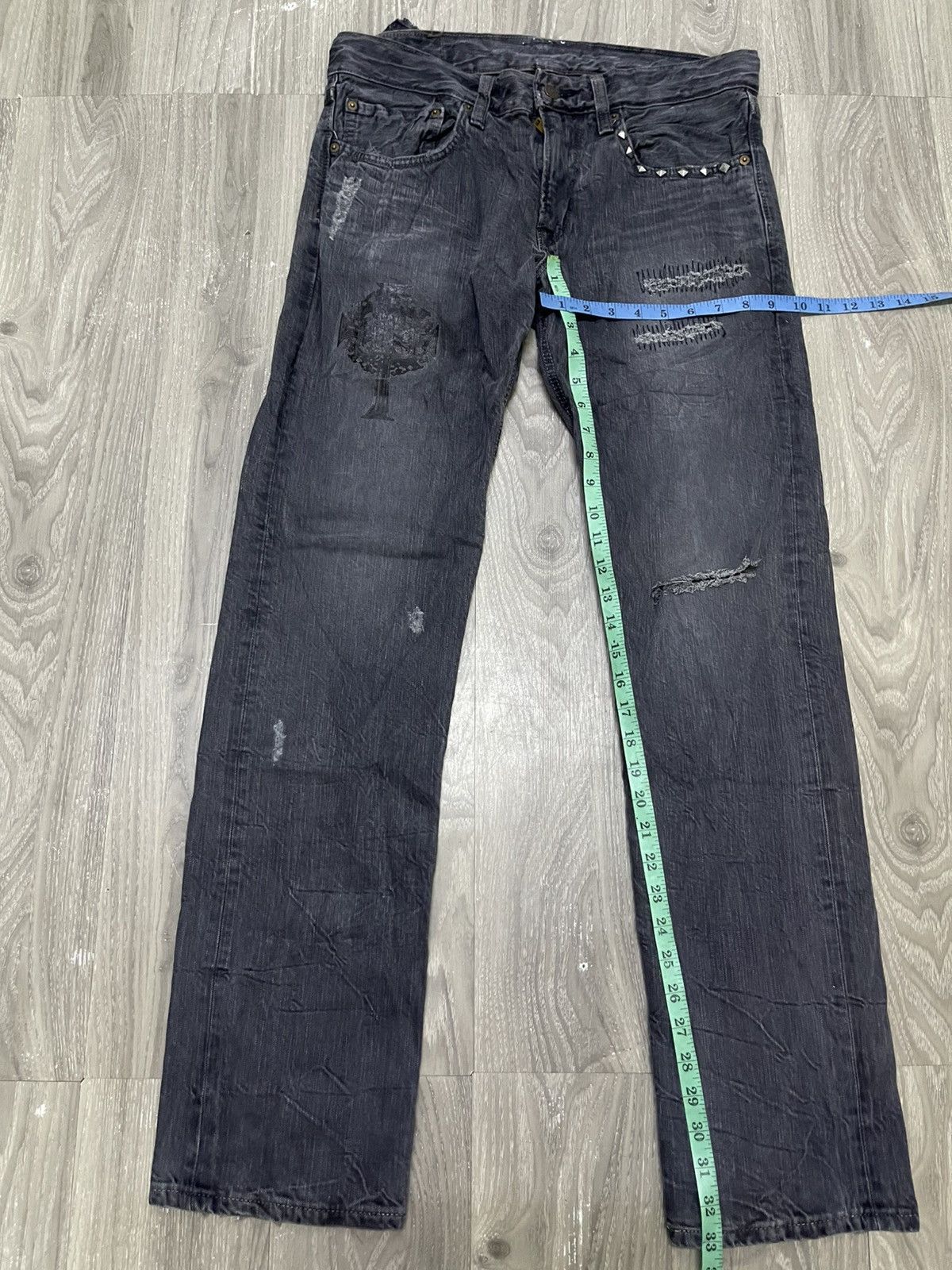Edwin Vintage Edwin 502 Distressed Size US 35 - 14 Thumbnail