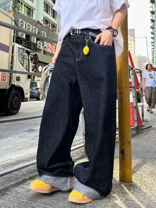 Japanese Brand × Vintage DRIP BAGGY vintage denim jeans pants Size US 35 - 2 Thumbnail