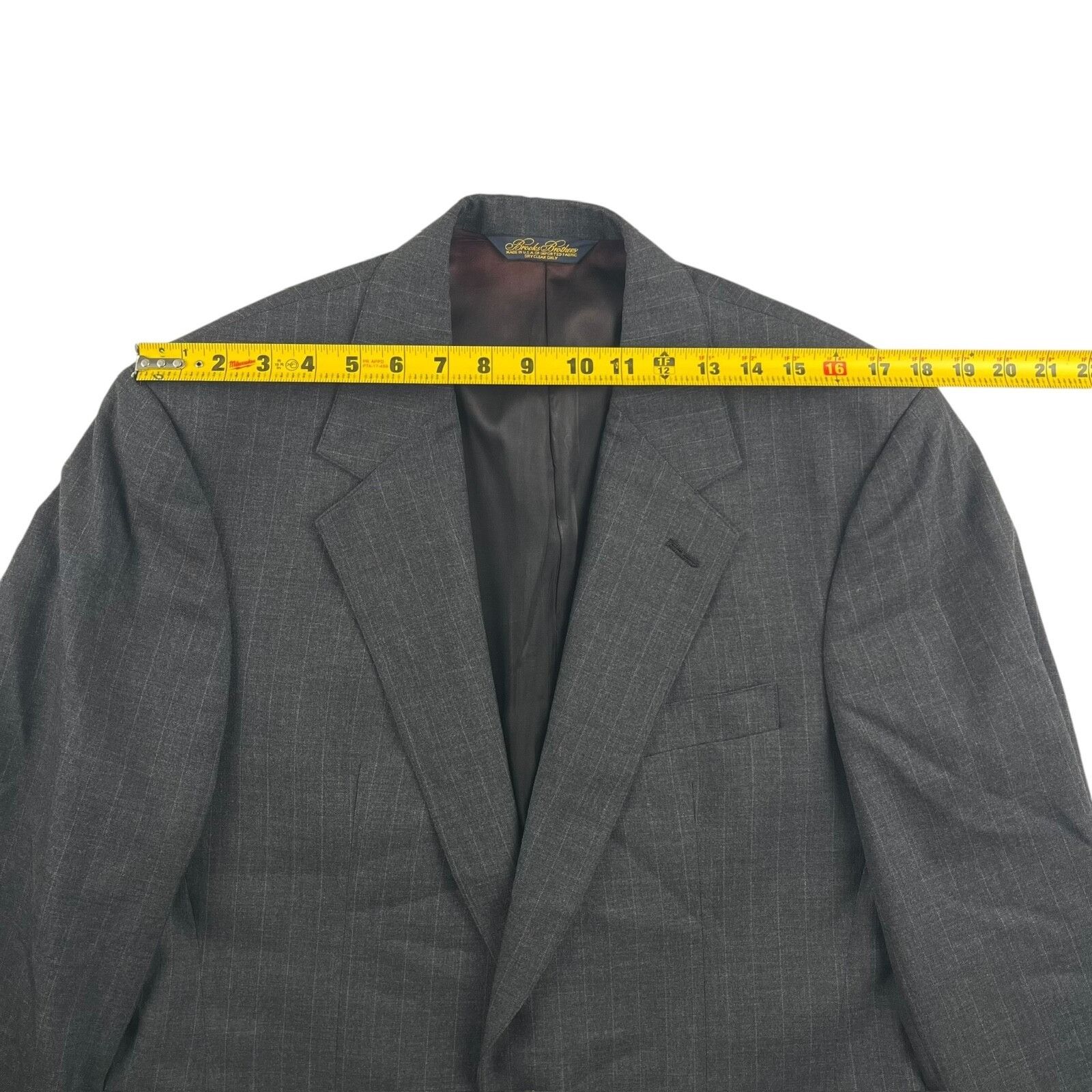 Brooks Brothers Brooks Brothers Men’s Wool Blend Pinstripe Suit Gray • USA • Size 42L - 5 Thumbnail
