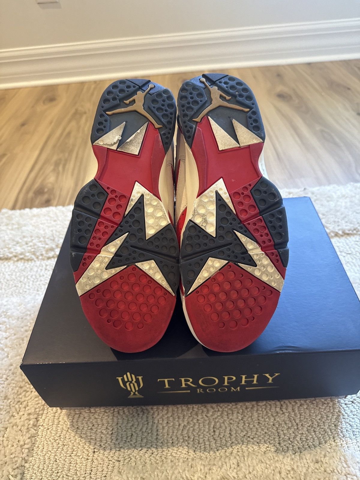 Jordan Brand Nike Air Jordan 7 Retro x Trophy Room “New Sheriff in Town” Size US 9.5 / EU 42-43 - 9 Thumbnail