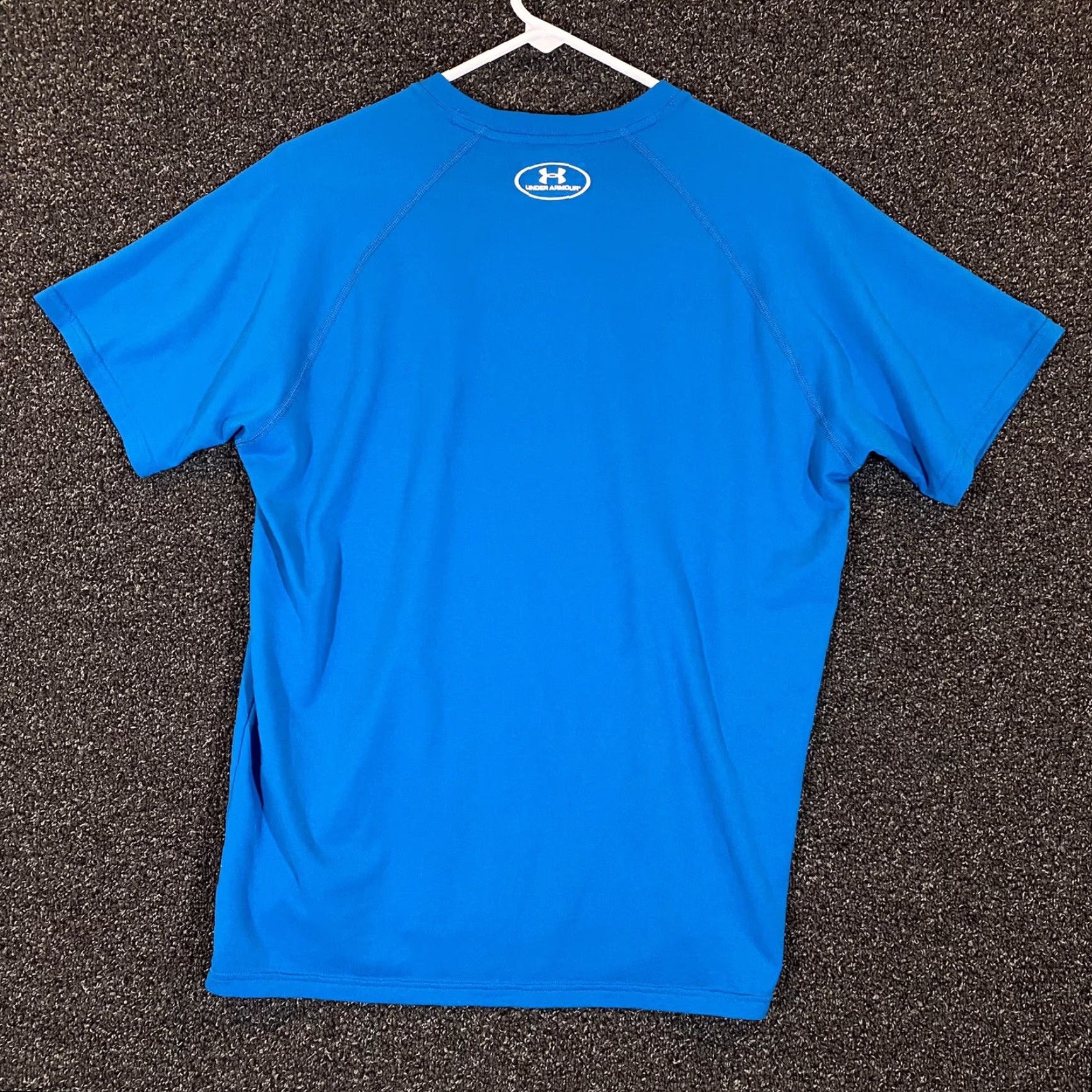 Under Armour Under Armour Shirt Mens M Blue HeatGear Crew T-Shirt Workout Gym Tee Logo Active Fitness Training Size US M / EU 48-50 / 2 - 7 Thumbnail