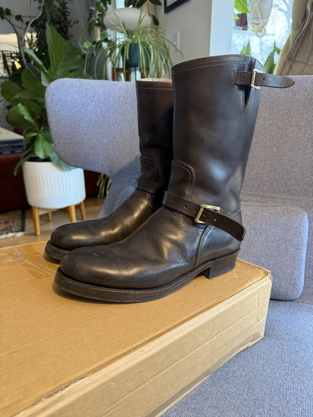 Other Leather Things Motor Japan Engineer Boots 11 (US12) Size US 12 / EU 45 - 2 Thumbnail