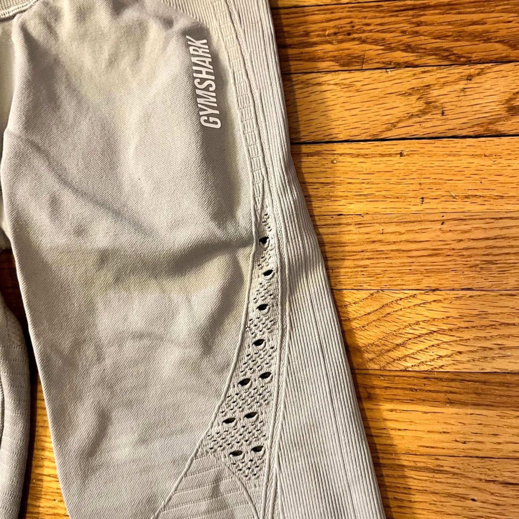 Gymshark Gymshark Leggings Womens Small Gray Seamless Lasercut Pants S Regular Cropped Womens Size 28" / US 6 / IT 42 - 2 Thumbnail