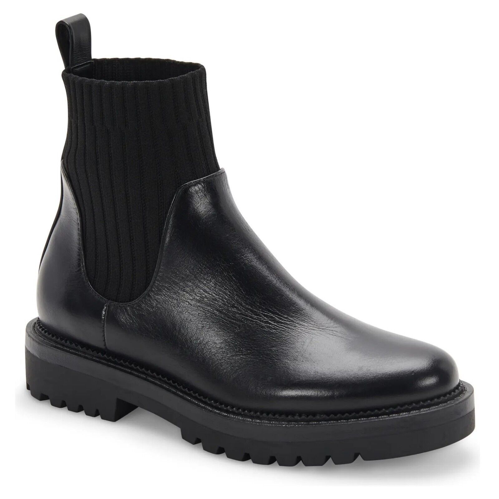 Aqua College Women Black Waterproof Leather Booties Size 11M