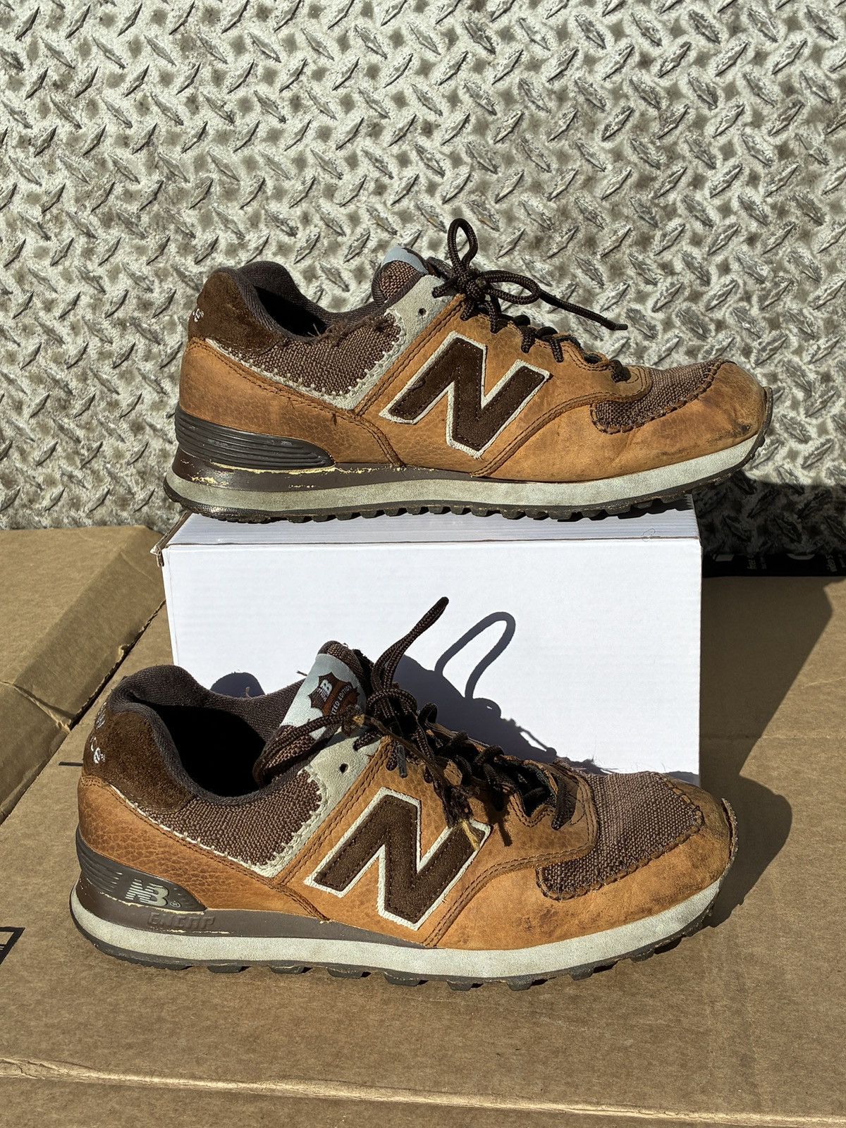 New Balance Size 8 - New Balance Chocolate Thunder Brown Suede Leather Size US 8 / EU 41 - 1 Thumbnail