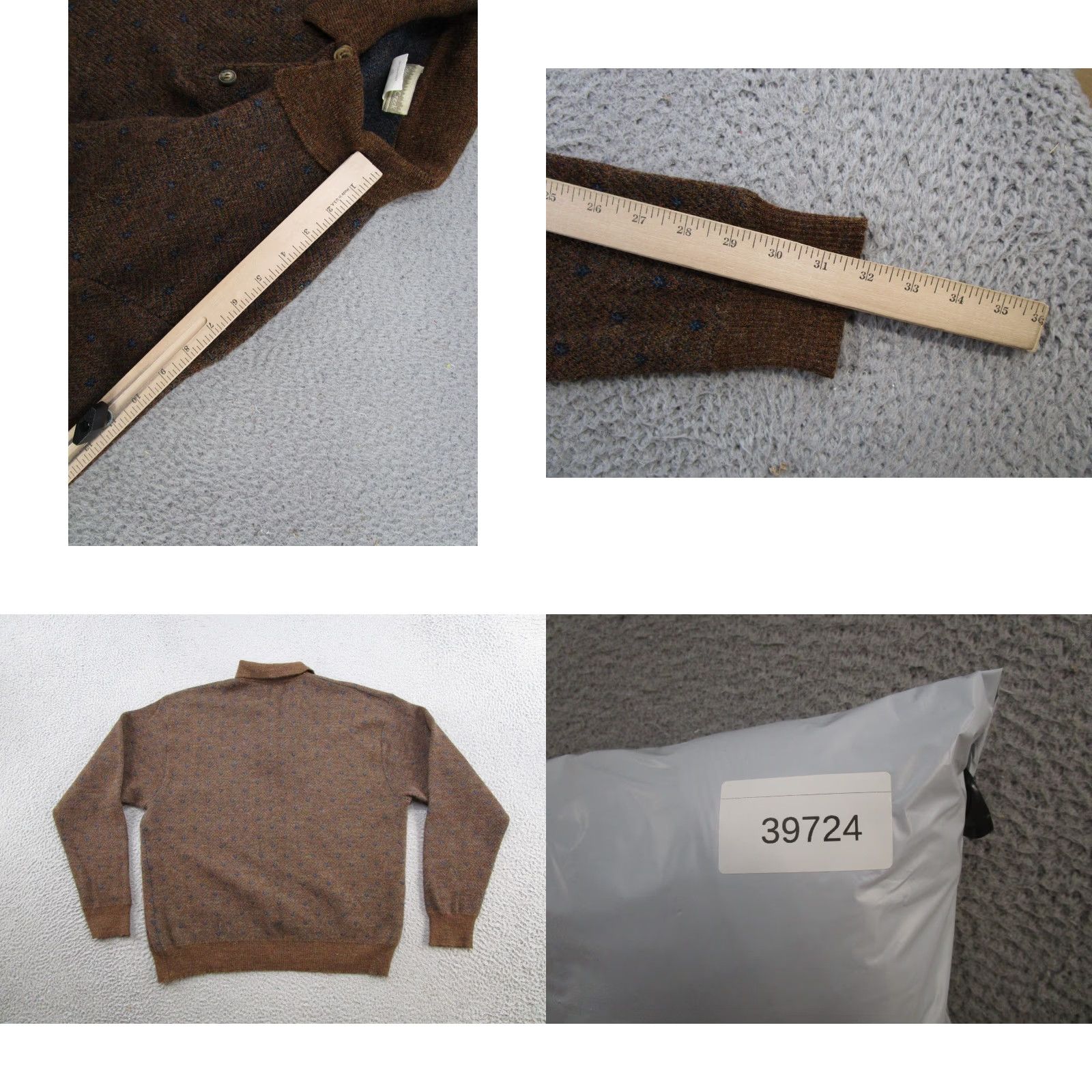 Coldwater Creek VINTAGE Coldwater Creek Sweater 2XL Wool Knitting Collared 90s Pullover Women Brown Read Size XXL / US 16-18 / IT 52-54 - 8 Thumbnail