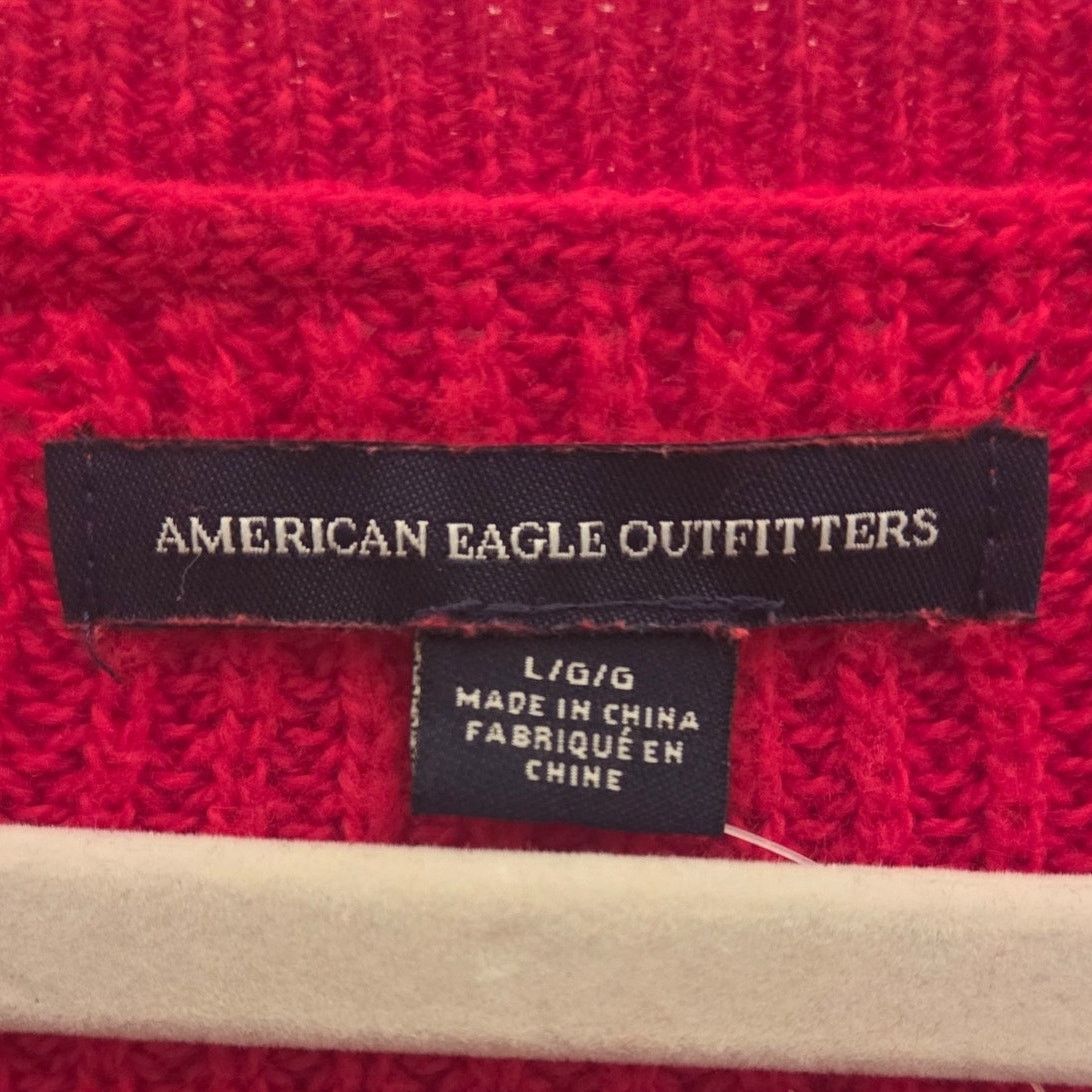 American Eagle Outfitters American Eagle Red Sweater - Women's Large Size L / US 10 / IT 46 - 7 Thumbnail