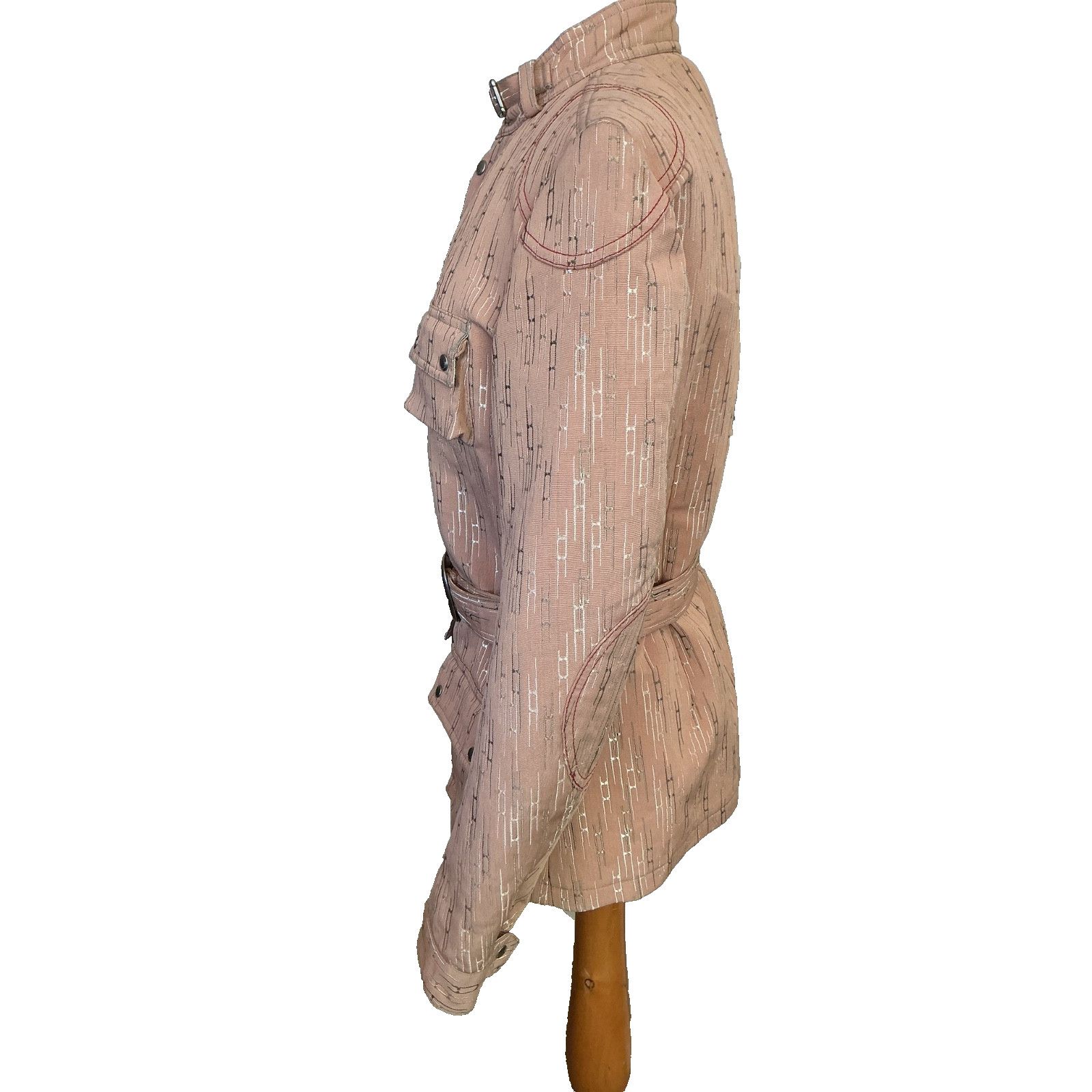 Other CUSTO ONE PEACH METALLIC EMBROIDERED SNAP & ZIP FRONT JACKET Size M / US 6-8 / IT 42-44 - 3 Thumbnail