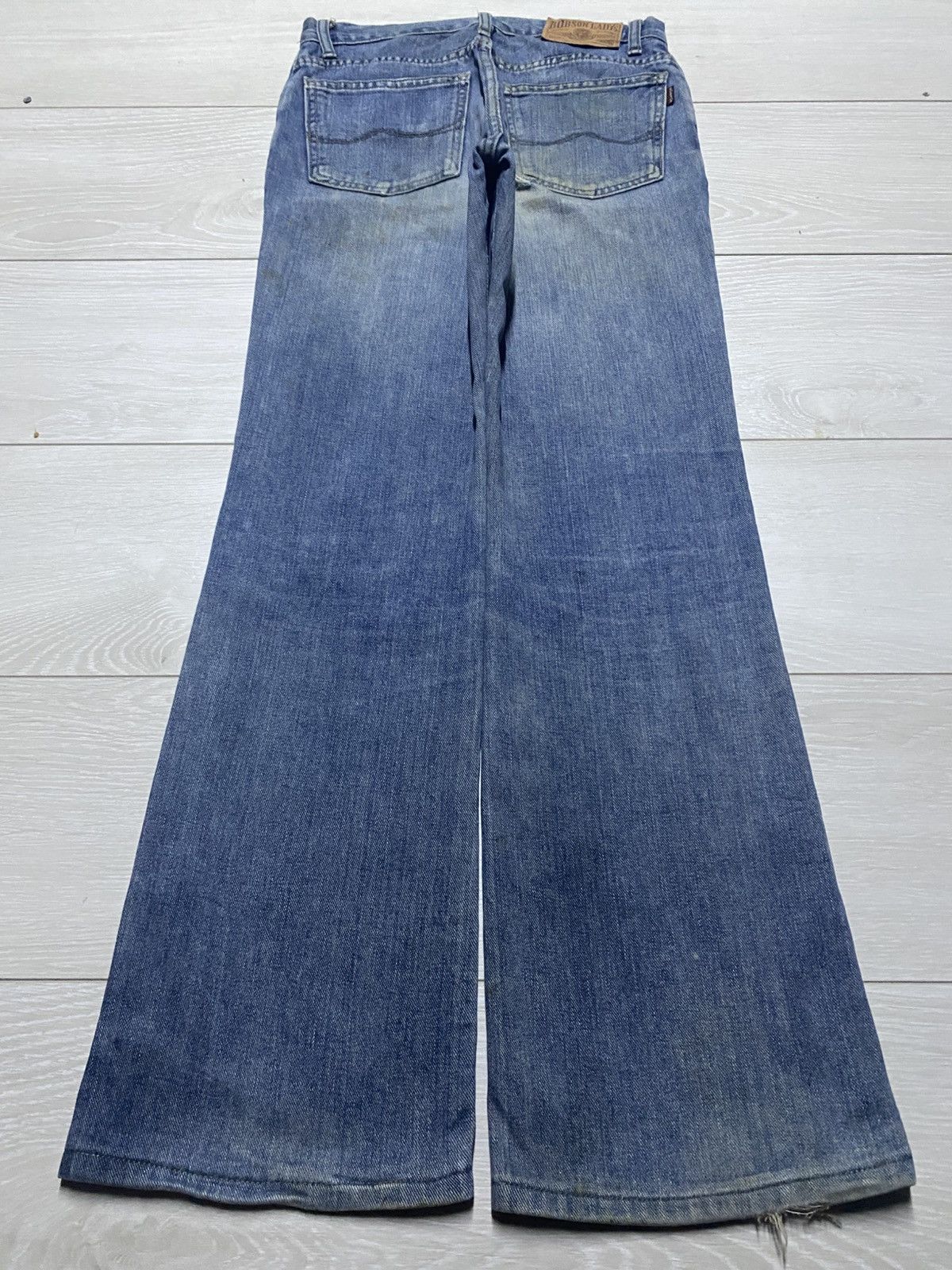 Japanese Brand Vintage Japanese Bobson Ladys Grunge Distressed Flare Jeans Size US 28 / EU 44 - 2 Thumbnail