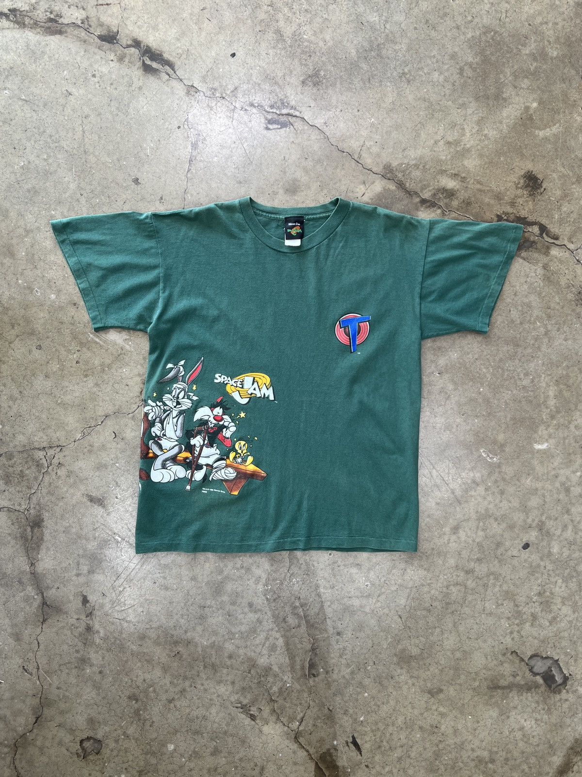 Warner Bros Vintage Looney Tunes Space Jam Wrap Graphic Tee Large Size US L / EU 52-54 / 3 - 2 Thumbnail