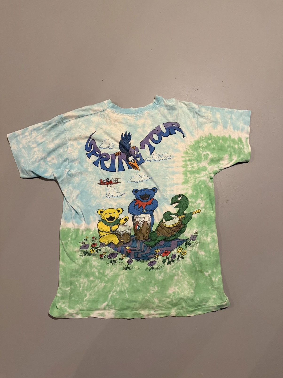Liquid Blue Vintage 1992 Grateful Dead Spring Tour Single Stitch T Shirt Size US XL / EU 56 / 4 - 8 Thumbnail