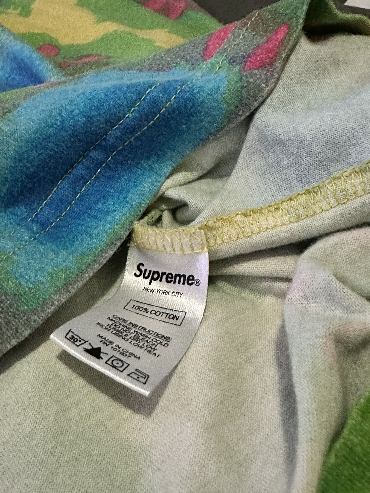 Supreme Painted Flowers LS Tee by Supreme Size US M / EU 48-50 / 2 - 8 Thumbnail