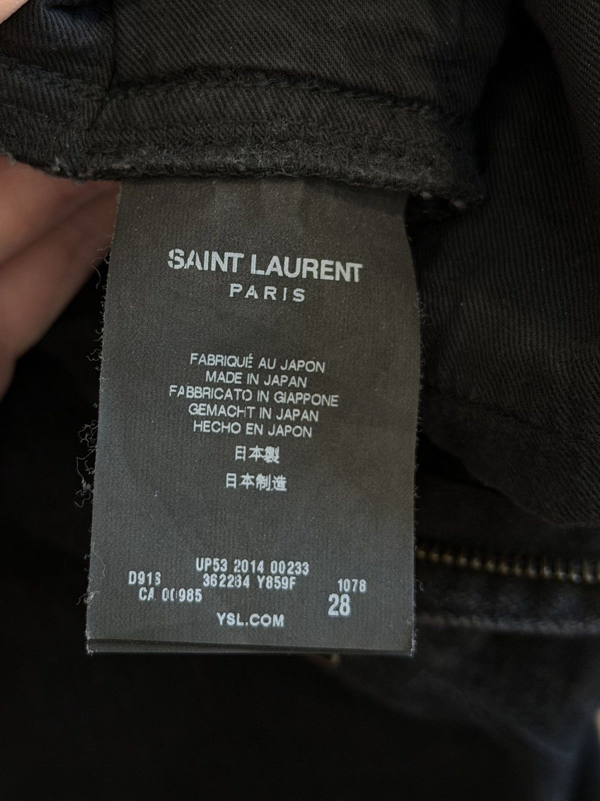 Saint Laurent Paris Saint Laurent SS14 Knee Cut Distressed Denim Size US 28 / EU 44 - 5 Thumbnail