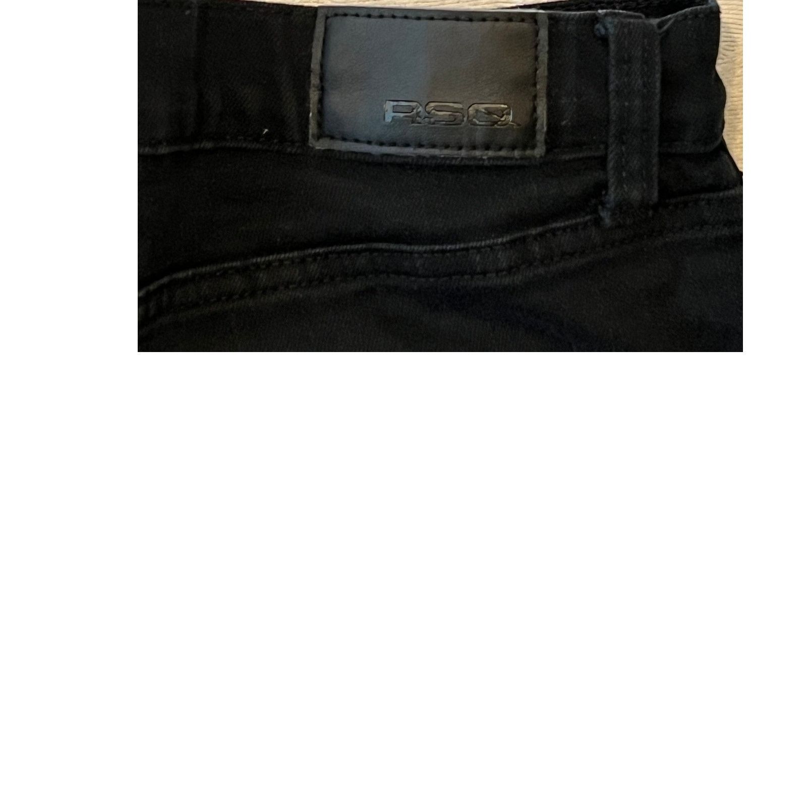 Rsq RSQ Taper Slim Black Jeans Mens 32x32 Size US 32 / EU 48 - 4 Thumbnail