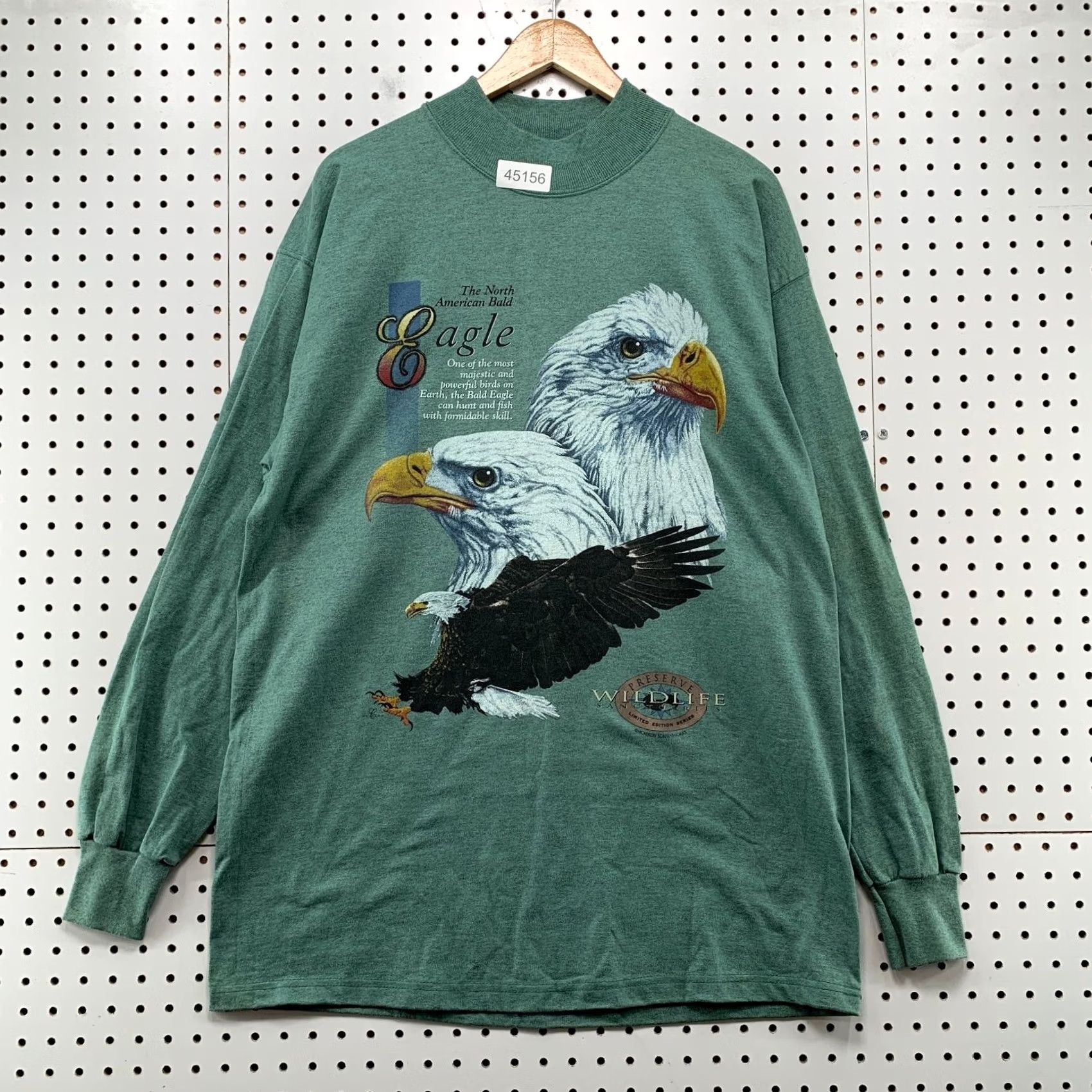 Vintage Vintage Signal Eagle Nature Shirt Mens XL Green 90s Made Usa Size US XL / EU 56 / 4 - 2 Thumbnail