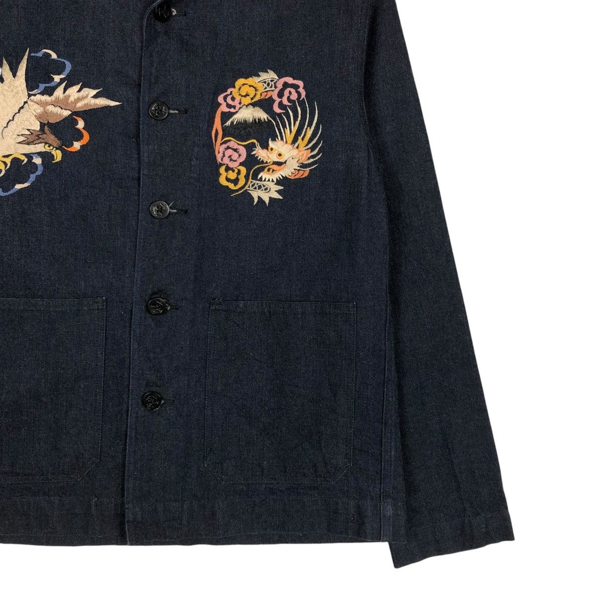 Indigo 🔥VINTAGE TOKYO STYLE BEAMS JAPAN SOUVENIR SUKAJAN DESIGN Size US S / EU 44-46 / 1 - 7 Thumbnail