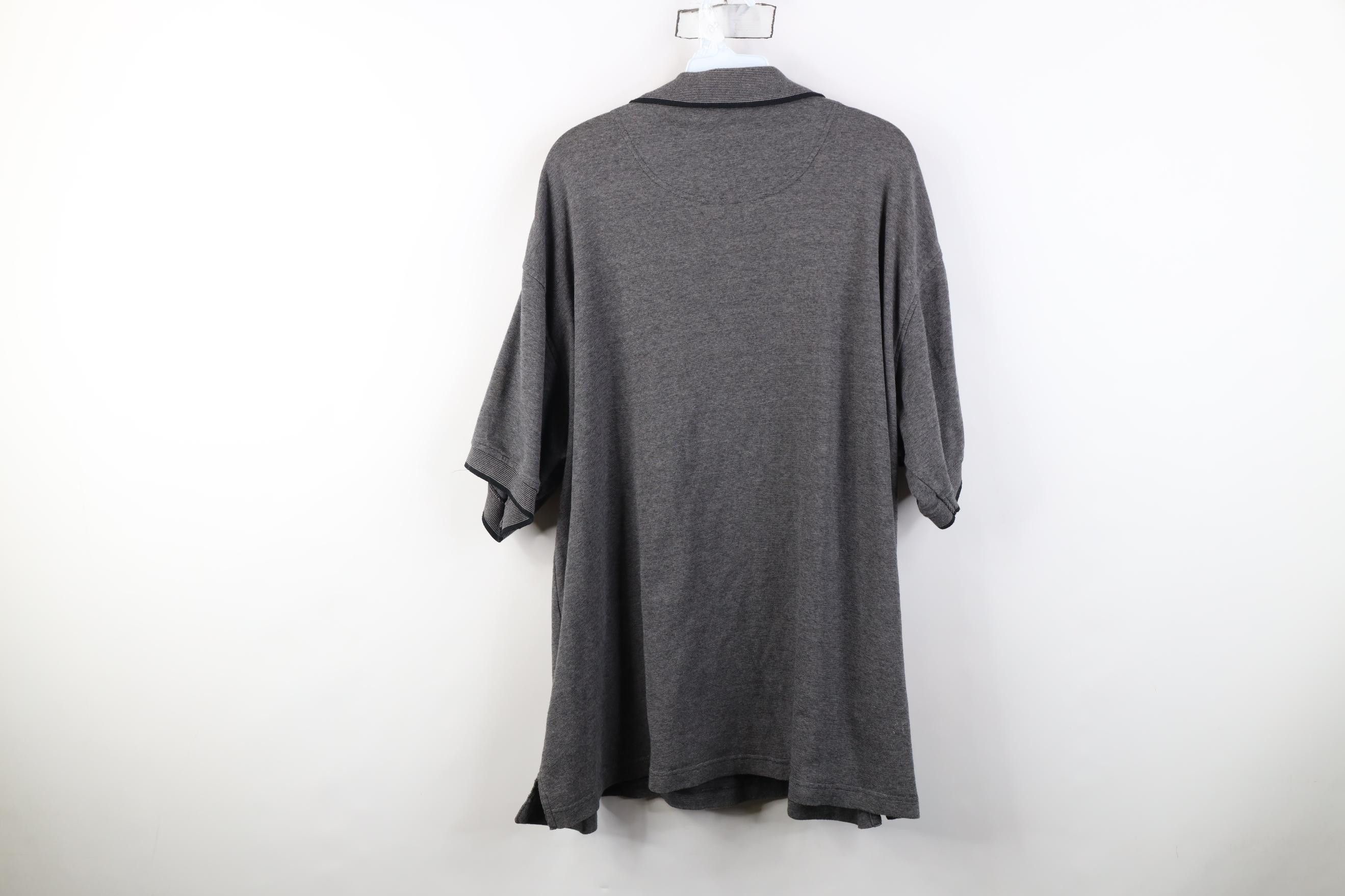Vintage Vintage 90s Streetwear Blank Knit Collared Golf Polo Shirt Size US XXL / EU 58 / 5 - 10 Thumbnail