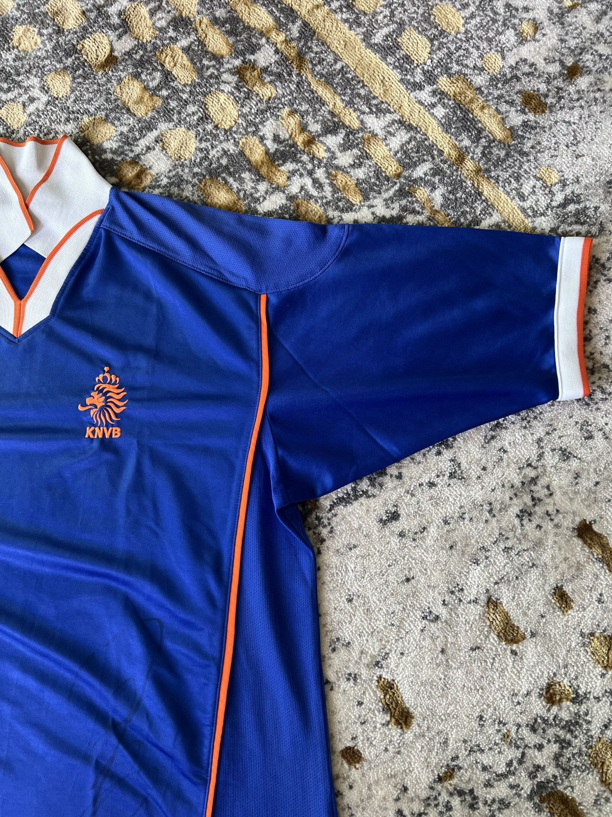 Nike × Vintage 90s Vintage Nike Unknown Signature Netherlands jersey Size US XL / EU 56 / 4 - 3 Thumbnail