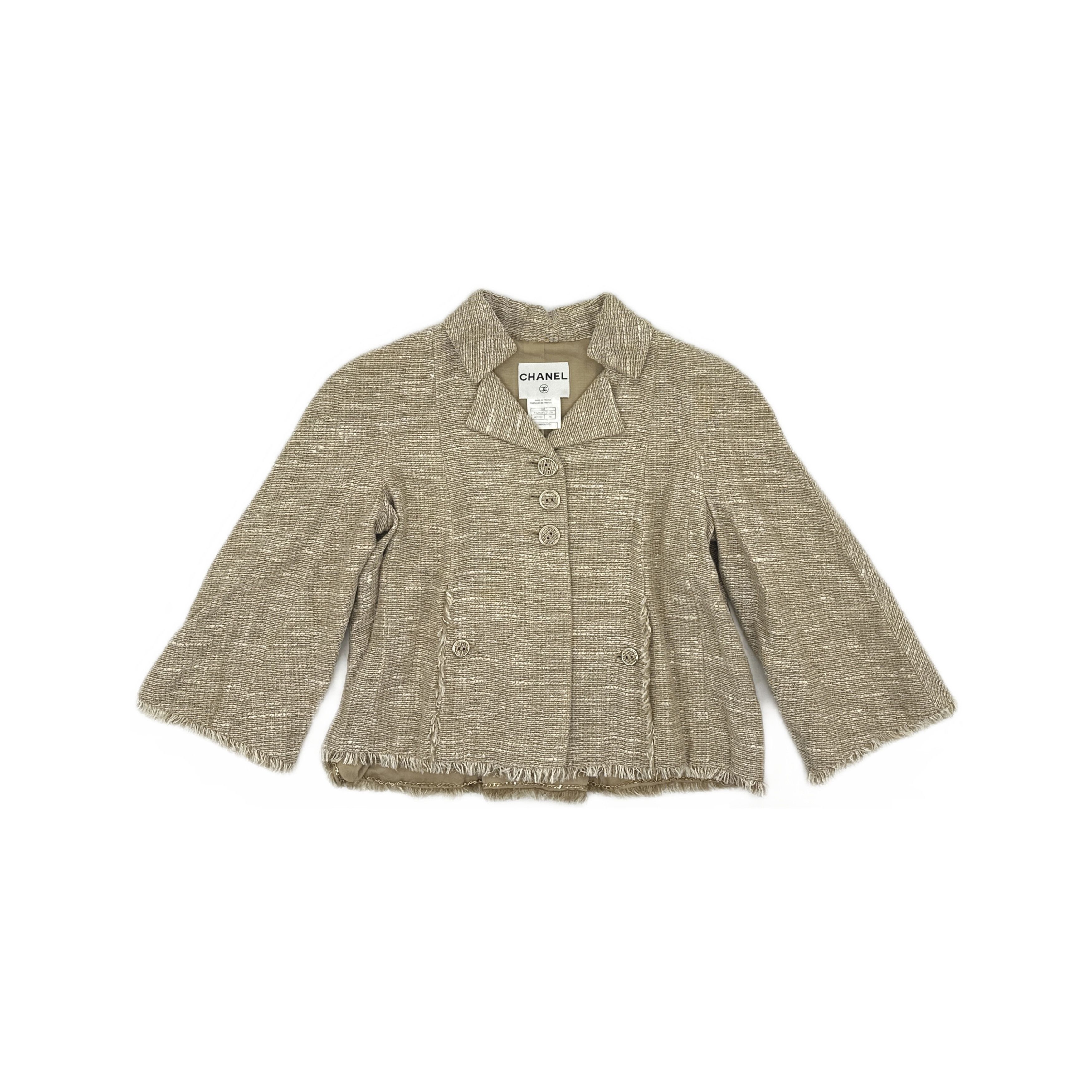 Chanel Chanel Fringed Tweed Jacket Size 36 Size XS / US 0-2 / IT 36-38 - 1 Thumbnail