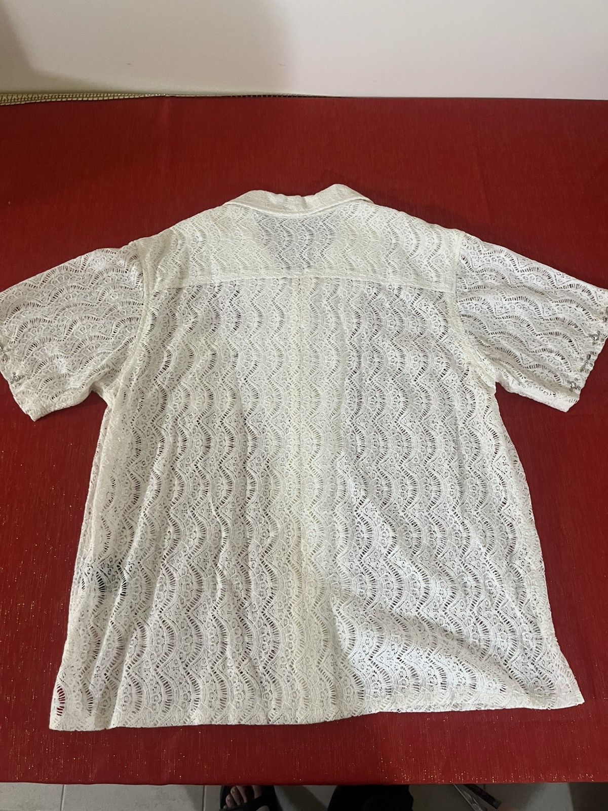 Cout de la Liberte Robbie Embellished Lace Bowling Shirt Sz Small Size US S / EU 44-46 / 1 - 10 Thumbnail