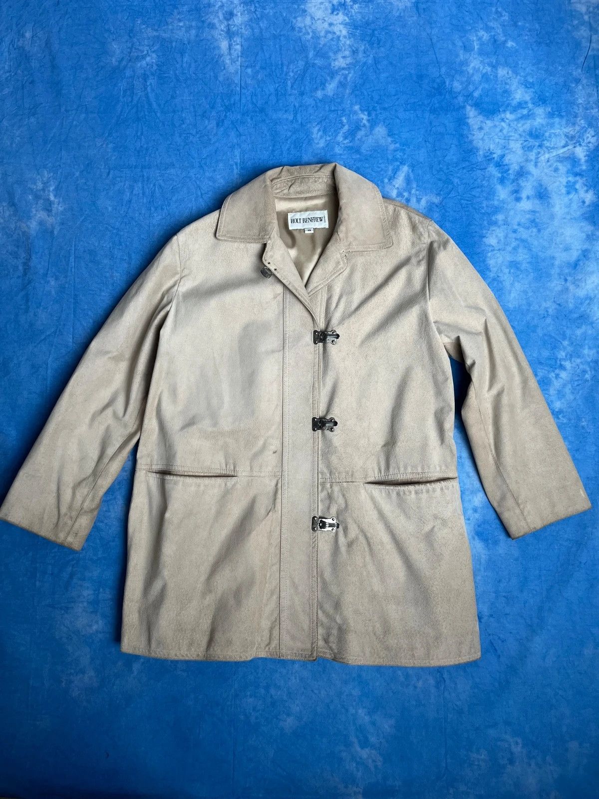 Holt Renfrew Vintage 90s Holt Renfrew Leather Fireman Jacket Made in USA Size US XS / EU 42 / 0 - 1 Thumbnail