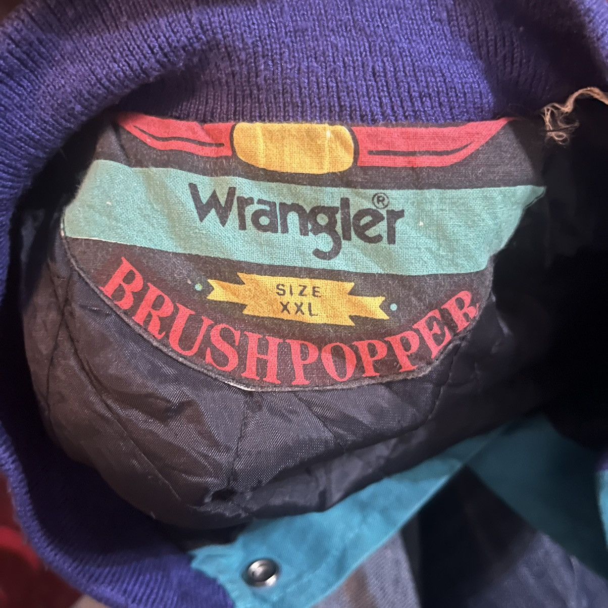 Vintage Bomber Jacket Wrangler Vintage 80s Size US XXL / EU 58 / 5 - 13 Thumbnail
