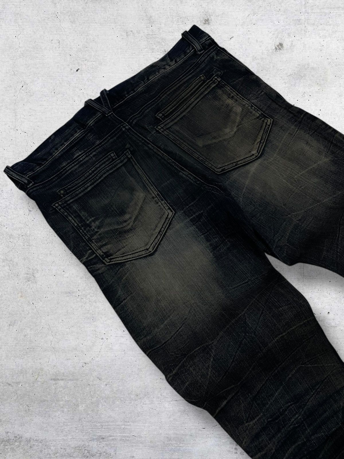 semanticdesign VINTAG SEMANTIC DESIGN OG JAPAN DESIGNER MUDWASH PUNK DENIM Size US 34 / EU 50 - 15 Thumbnail
