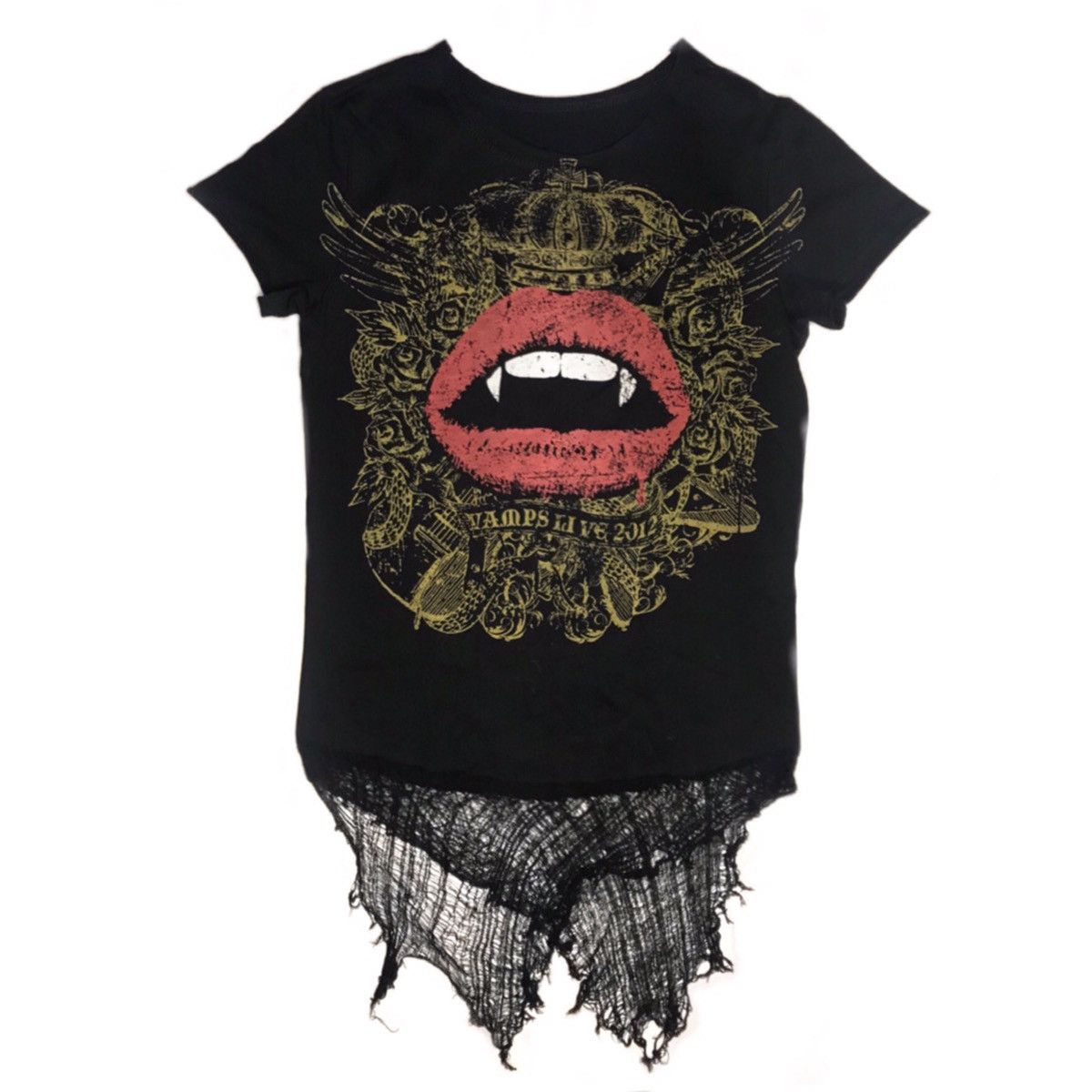 Japanese Brand Japanese Band “Vamps” 2012 Spiderweb Tour Shirt