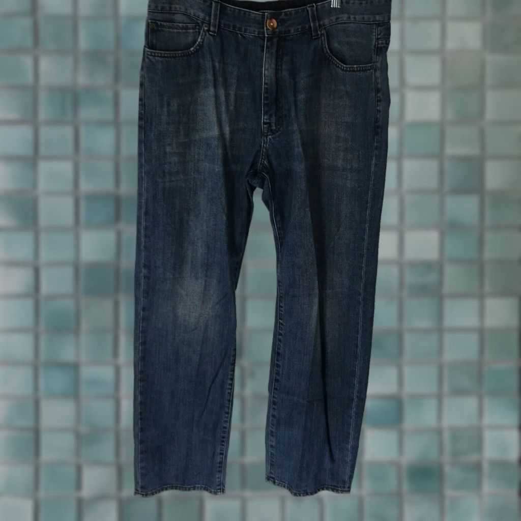 Nautica Nautica Men's Regular Straight Leg Blue Denim Jeans Size 34x36, 32" Inseam, Mid Rise, 100% Cotton, Modern Style Size US 34 / EU 50 - 1 Thumbnail
