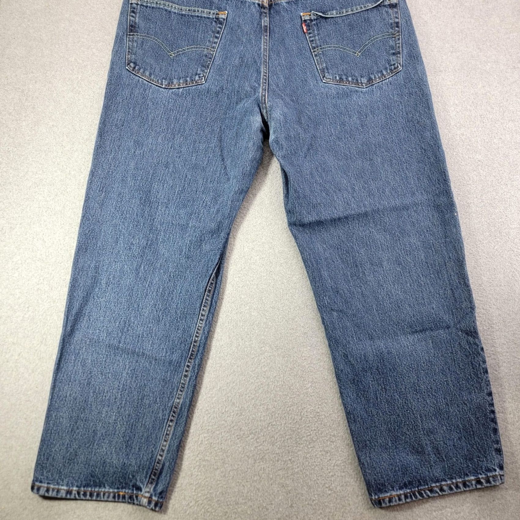 Levi's Levi's 550 Jeans Mens 44x30 Blue Relaxed Fit Tapered Leg Medium Wash Denim Pants Jeans Size US 44 / EU 60 - 6 Thumbnail