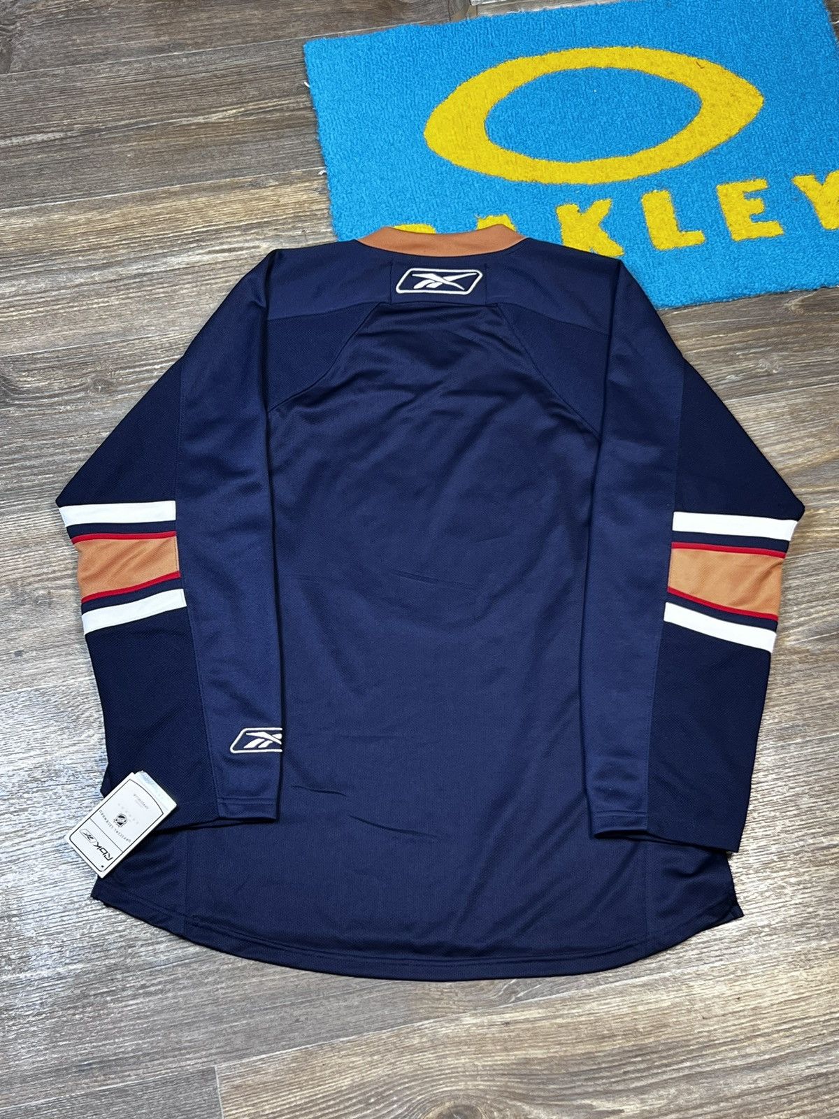 NHL × Reebok NWT Edmonton Oilers Reebok Long Sleeve Blank Blue Jersey Size US L / EU 52-54 / 3 - 11 Thumbnail