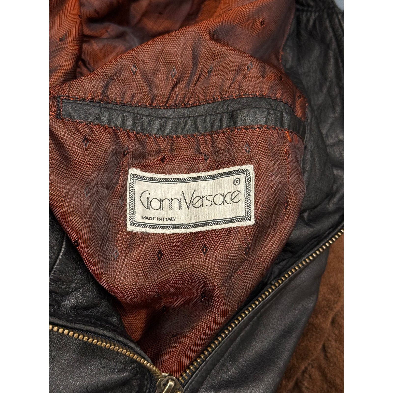 Versace 1990s GIANNI Versace "Playboy" studded leather bomber jacket Size M / US 6-8 / IT 42-44 - 9 Thumbnail