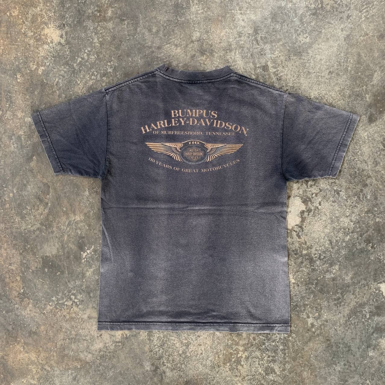 Harley Davidson Crazy Faded HARLEY DAVIDSON 110 Years Anniversary Tshirt Size US M / EU 48-50 / 2 - 2 Thumbnail
