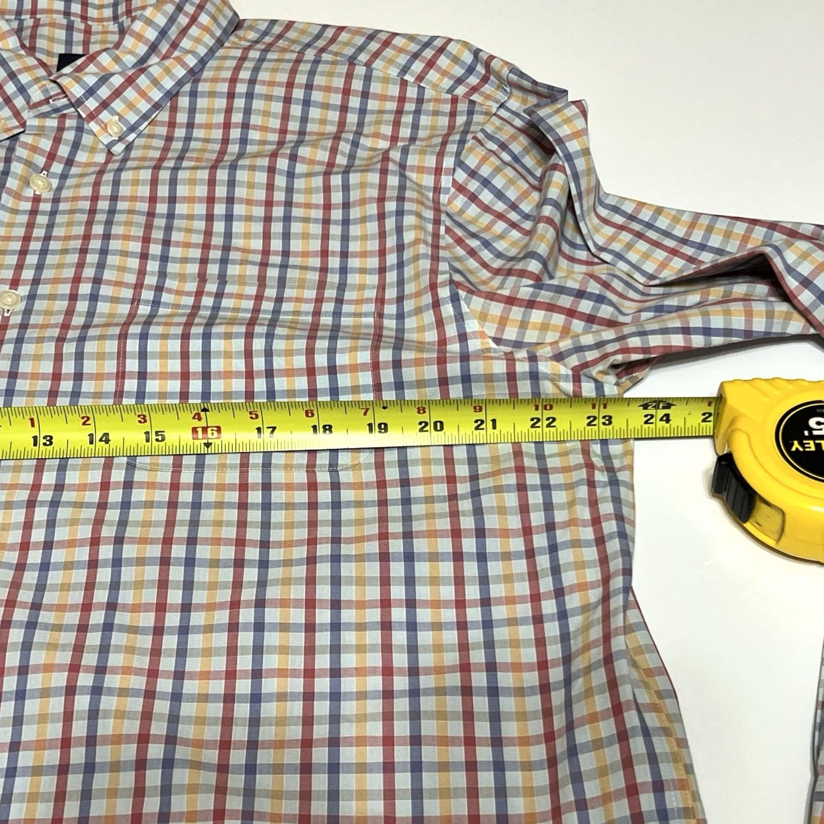 johnnie-O johnnie-O Performance Shirt Mens Large Multicolor Plaid Button Down Long Sleeve Regular Fit Casual Travel Shirt Size US L / EU 52-54 / 3 - 6 Thumbnail