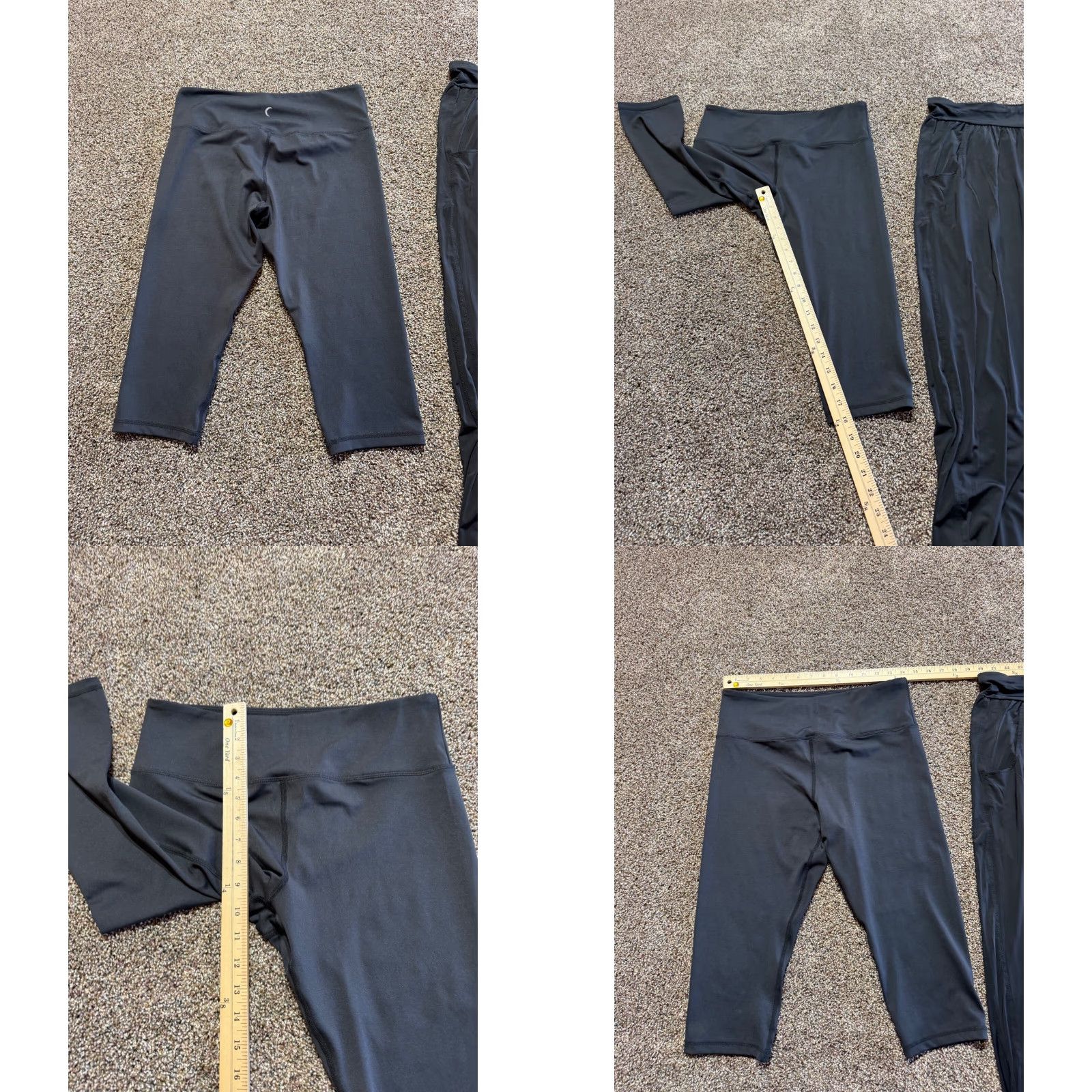 Vintage Zyia Women's Leggings XL Black Capri & Lounge Pants Lot Of 2 - Regular Size 12 Size 40" / US 18 - 9 Thumbnail
