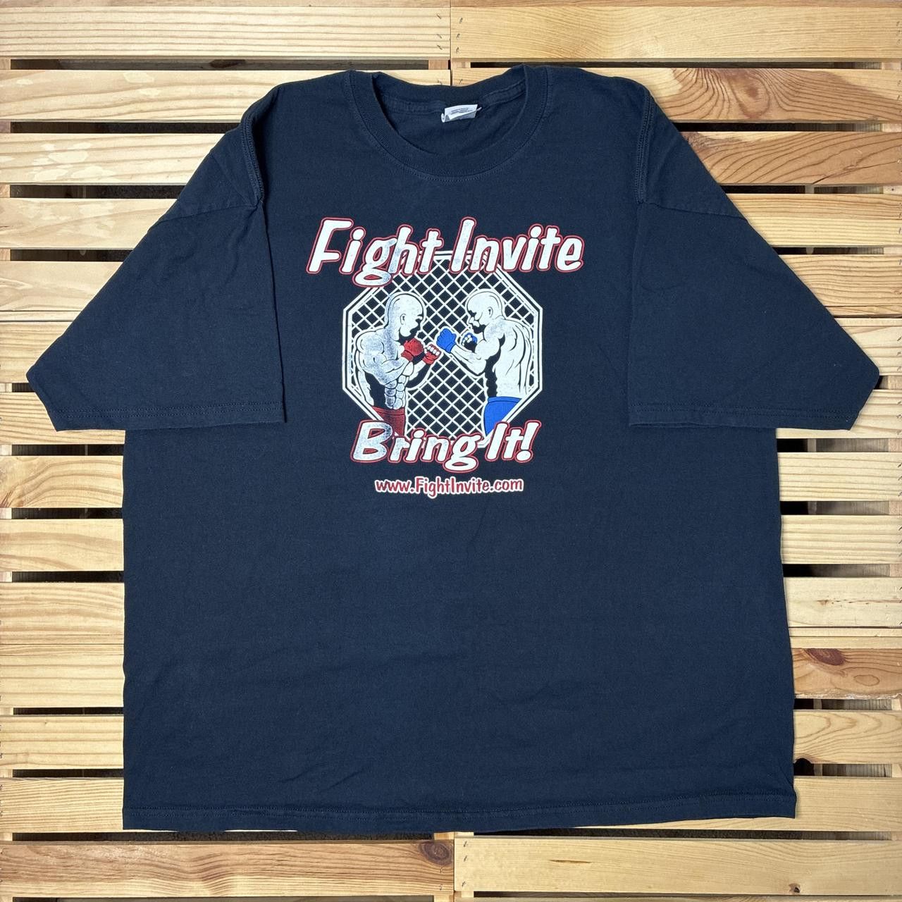 Gildan Fight Invite Black Y2K MMA Tee Size 2XL Size US XXL / EU 58 / 5 - 1 Thumbnail