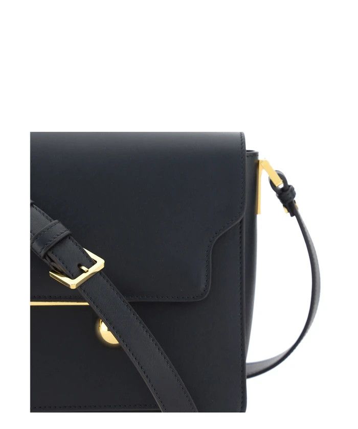 Marni o1s22i1n0525 Size: OS / Calfskin Shopping Bag in Black Size ONE SIZE - 4 Thumbnail