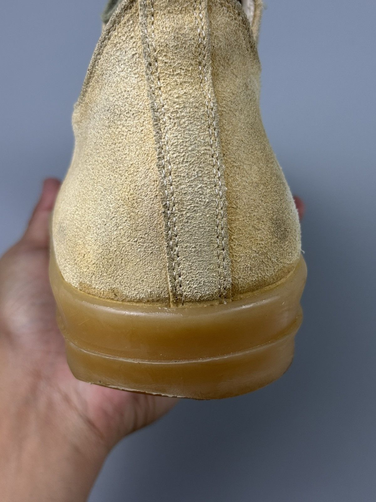 Rick Owens Rick Owens - Gum Sole Suede ‘Ramones’ Low Top Sneakers Size US 8 / EU 41 - 22 Thumbnail