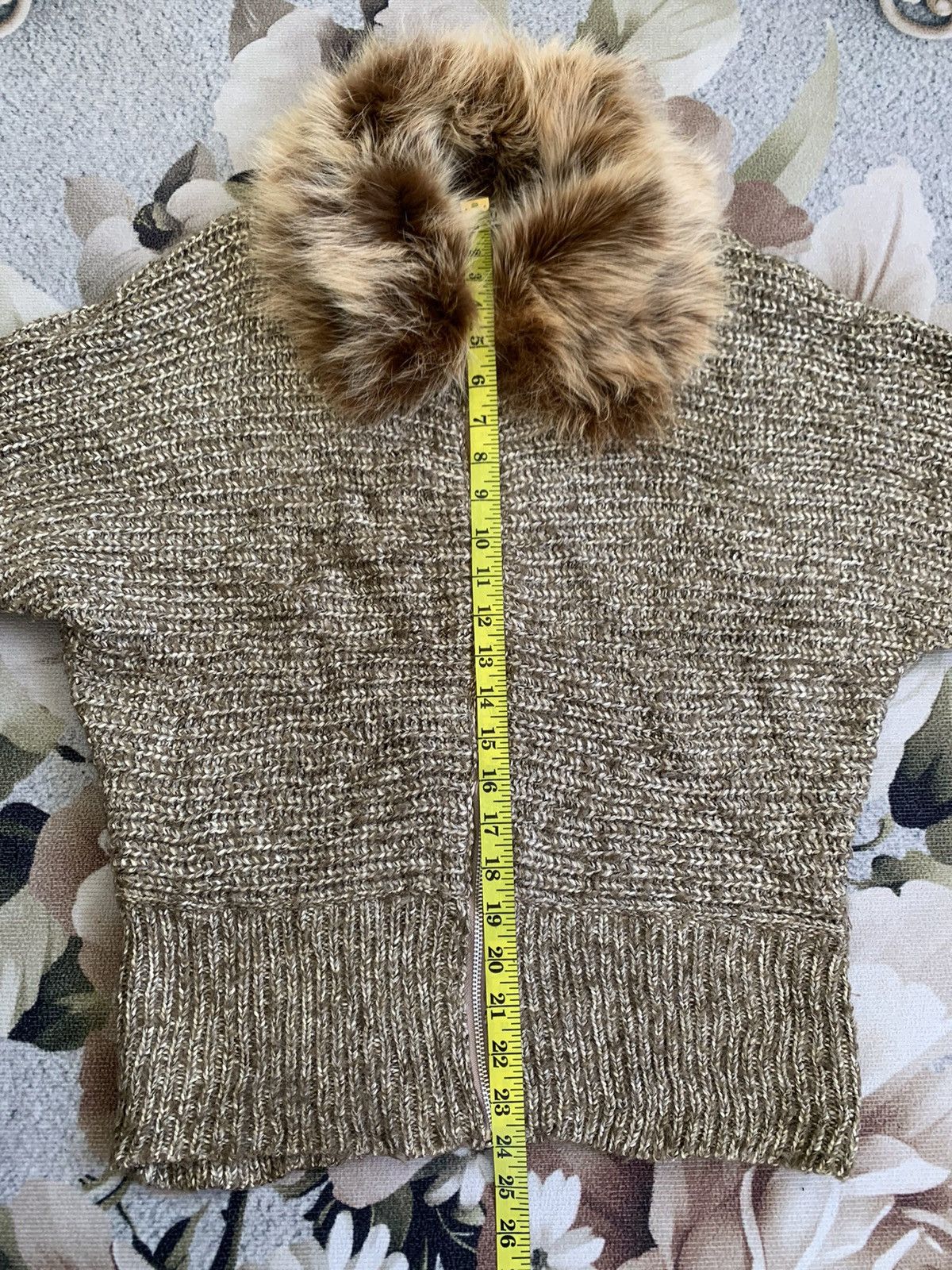 Otto Otto Sumisho Fur Collar Knit Zipper Jacket Size L / US 10 / IT 46 - 11 Thumbnail