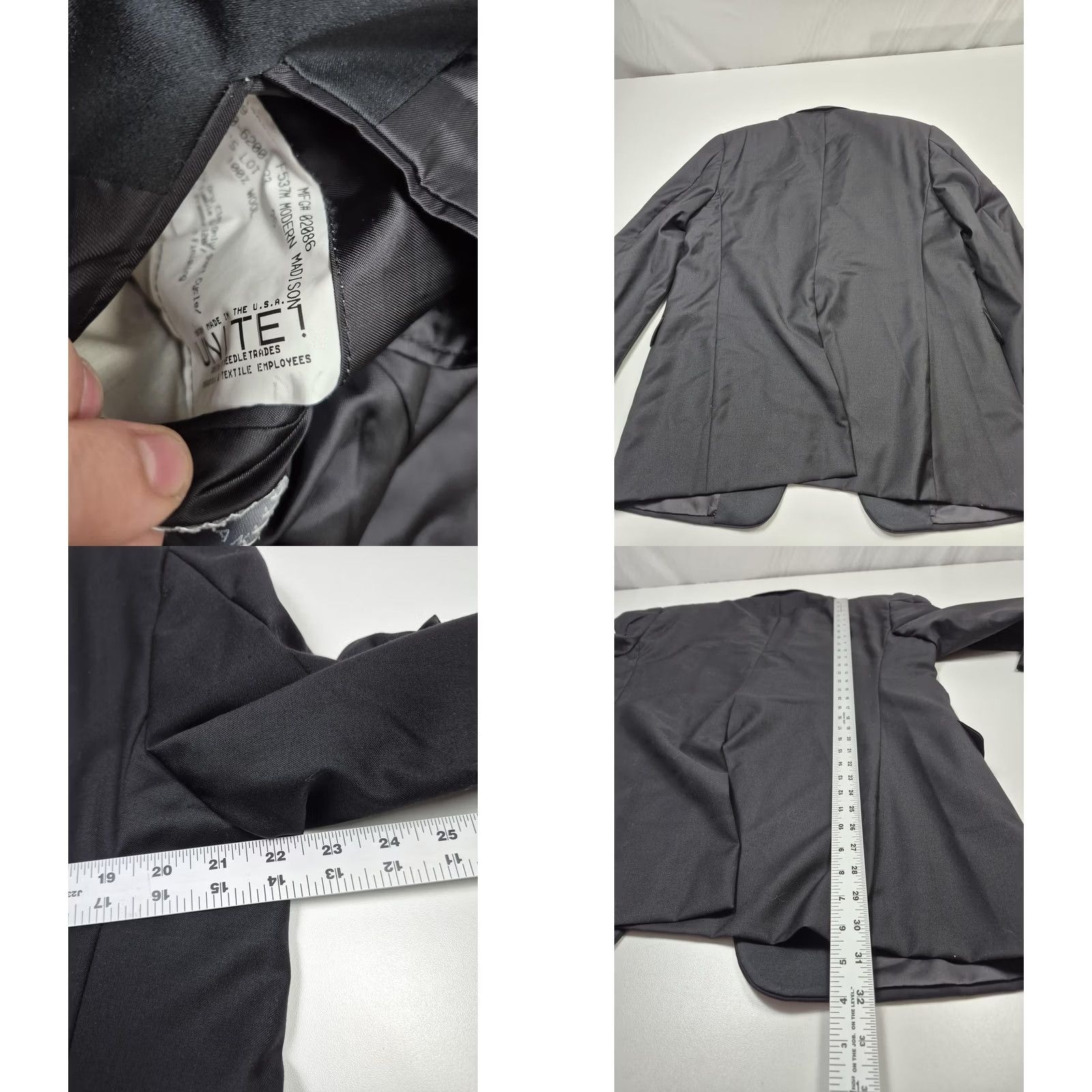 Loro Piana Hickey Freeman Suit Mens 44R Gray Wool Tuxedo 2 Piece Nordstrom 38x28 Luxury Formal Wedding Vintage No Size 44R - 8 Thumbnail