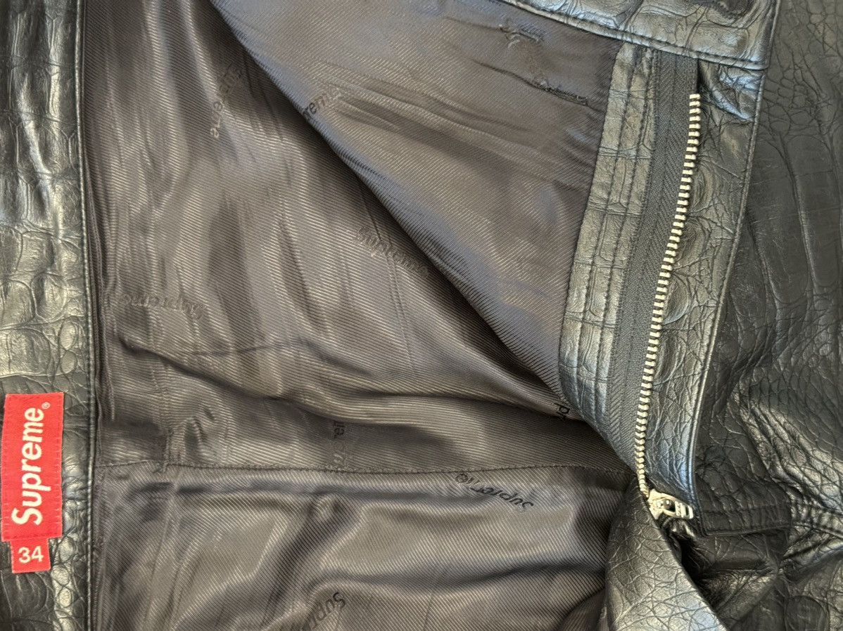Supreme Supreme Crocodile Leather Carpenter Pant Size US 34 / EU 50 - 12 Thumbnail