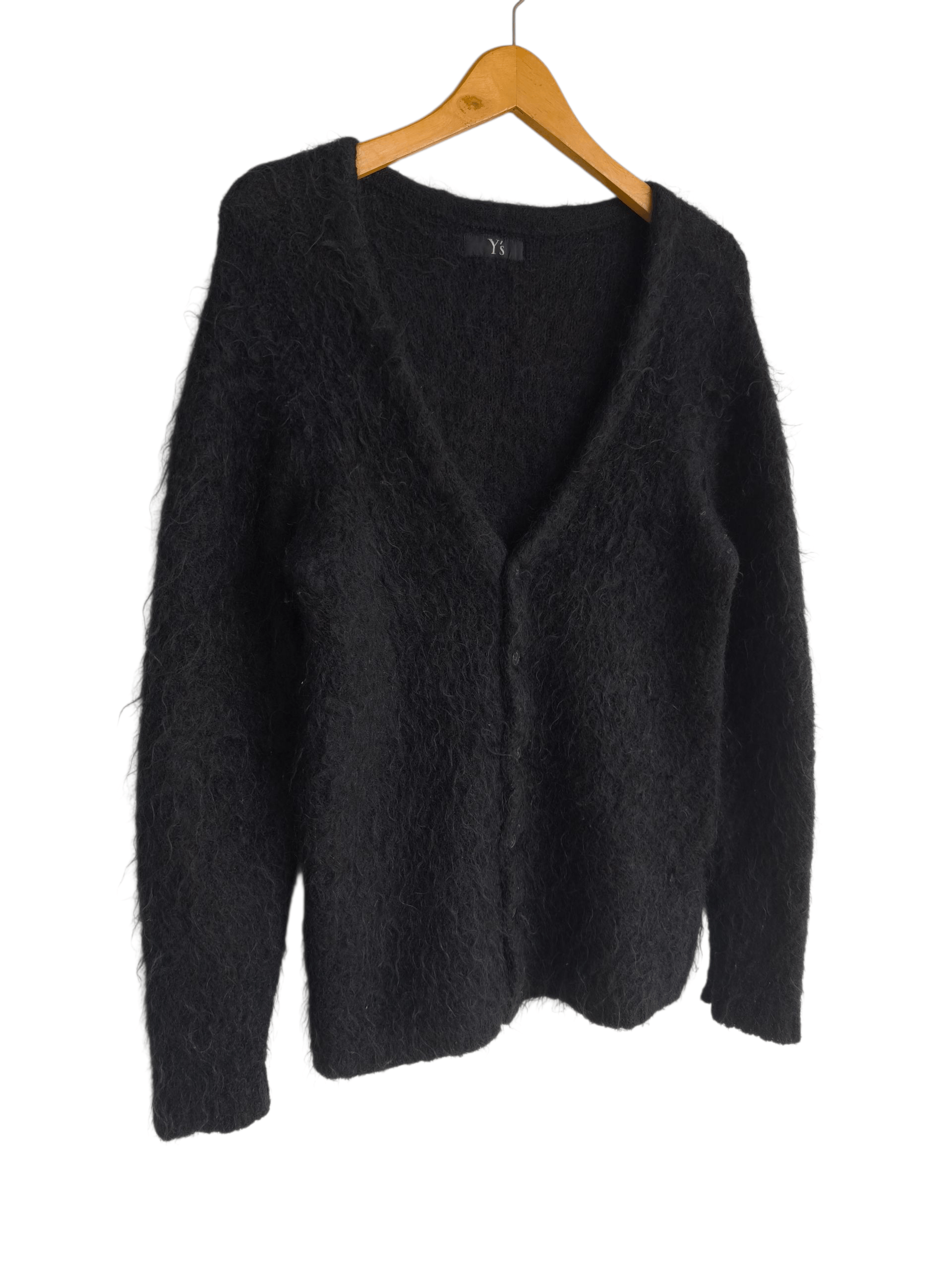 Y's Yohji Yamamoto fuzzy mohair cardigan Size US M / EU 48-50 / 2 - 2 Thumbnail
