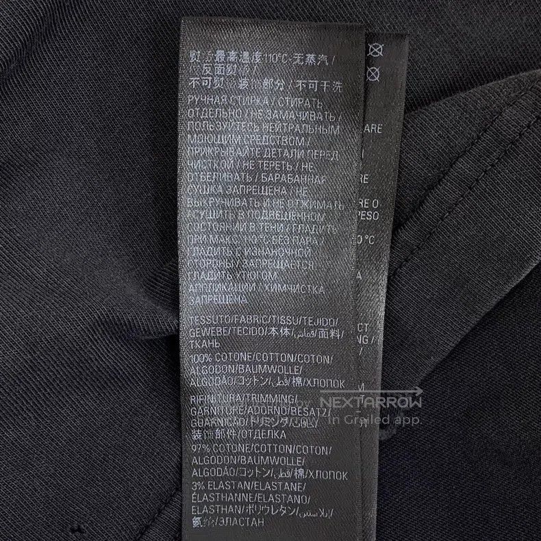 Balenciaga Balenciaga Black distressed hole ring扣design cotton crew n Size US L / EU 52-54 / 3 - 8 Thumbnail
