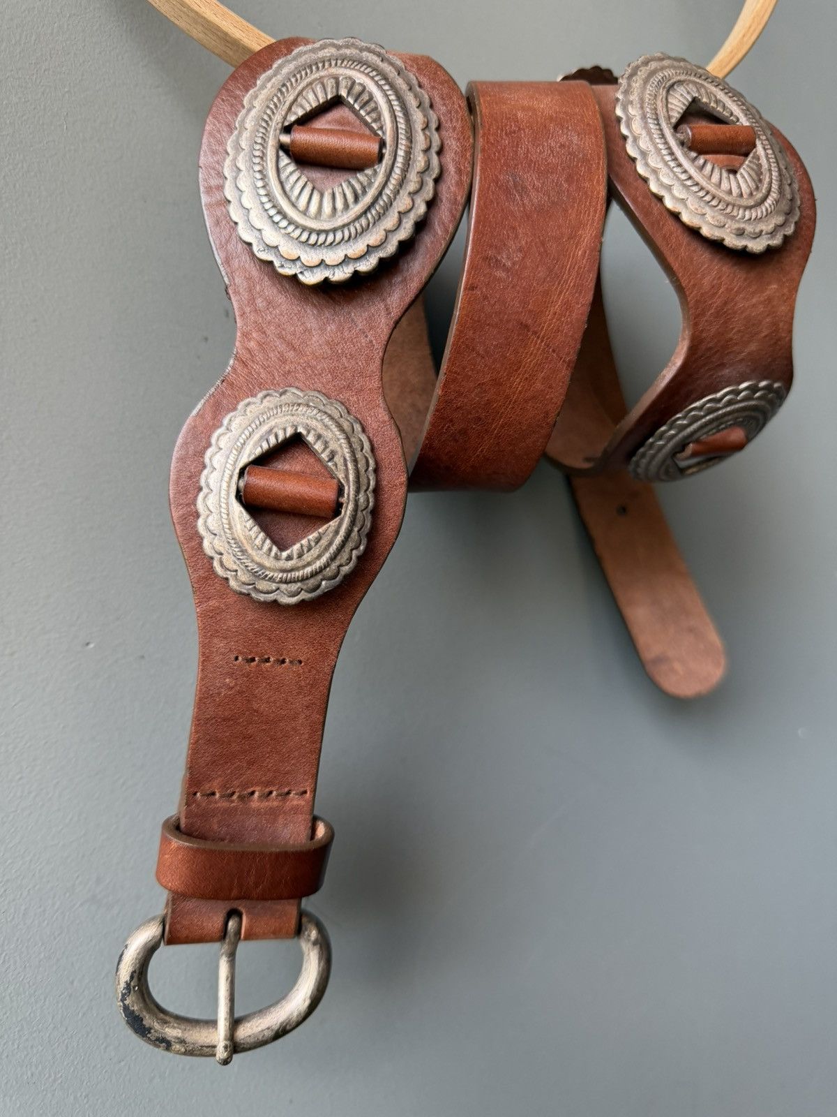Massimo Dutti Massimo Dutti Boho Western Leather Belt Size ONE SIZE - 2 Thumbnail