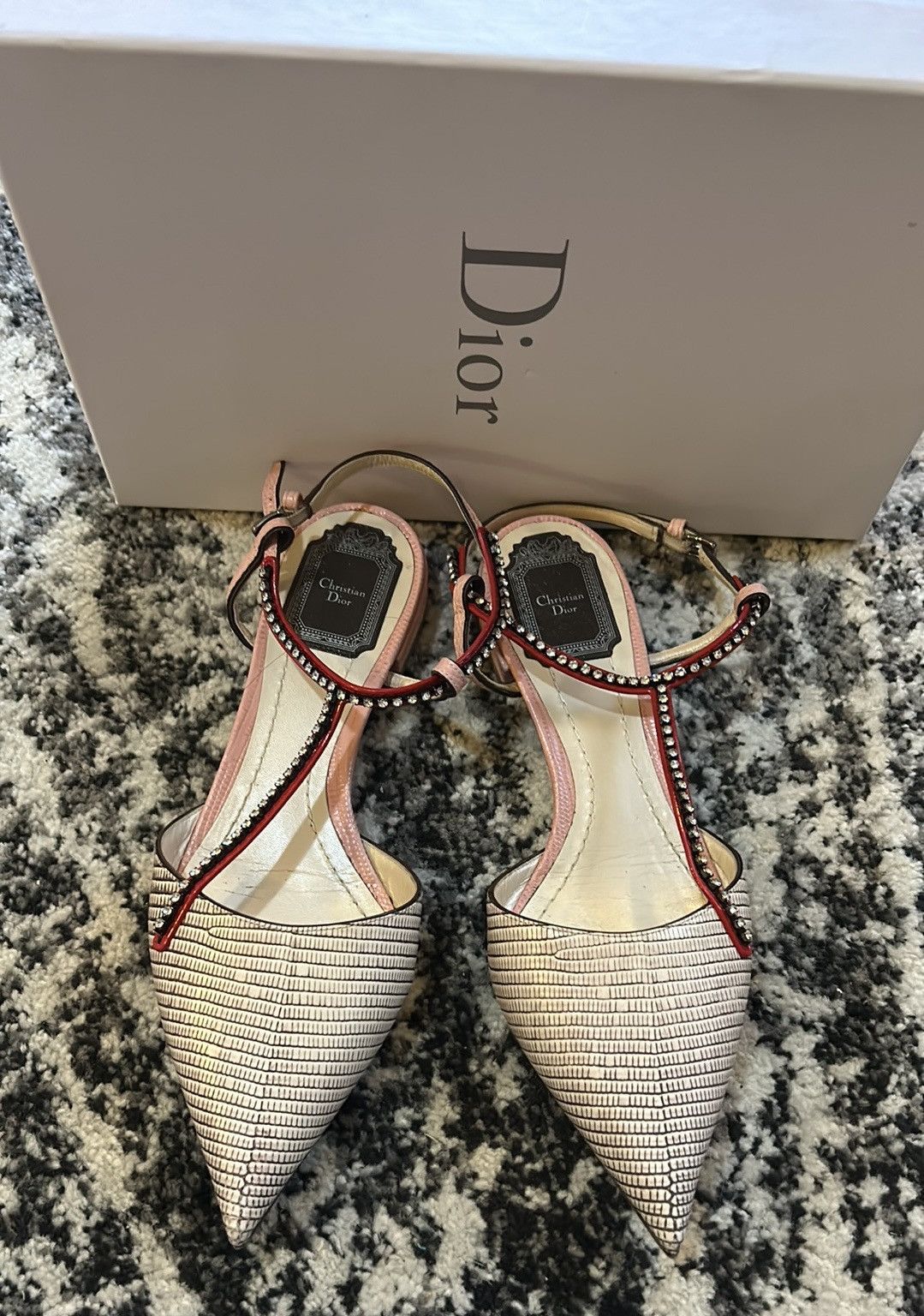 Dior Christian Dior Ballerina T-Strap Flat size 38 Size US 8 / IT 38 - 1 Thumbnail