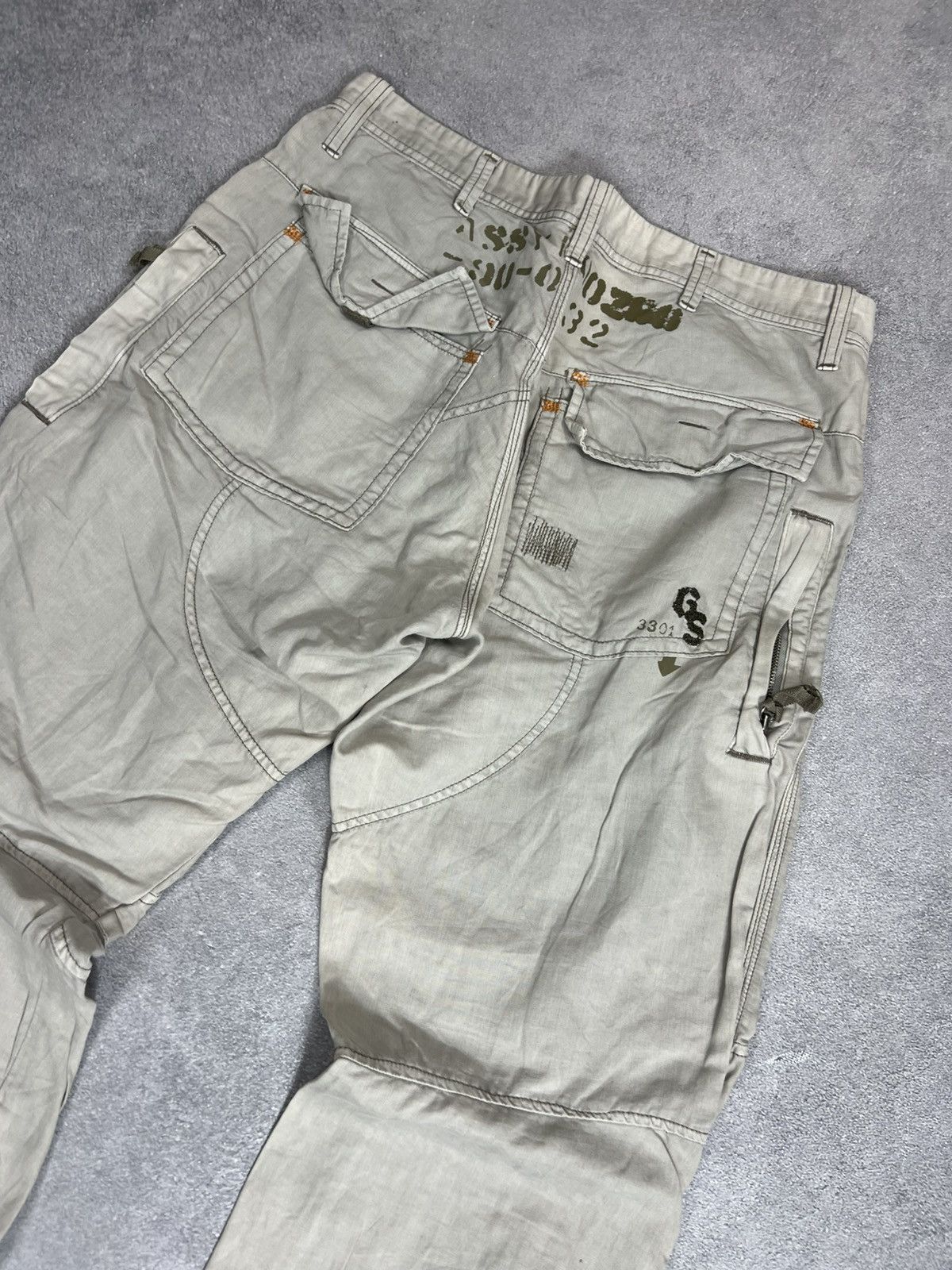 G-Star Vintage Junya Watanabe Travis Scott Style Cargo Jeans 90s Size US 34 / EU 50 - 5 Thumbnail