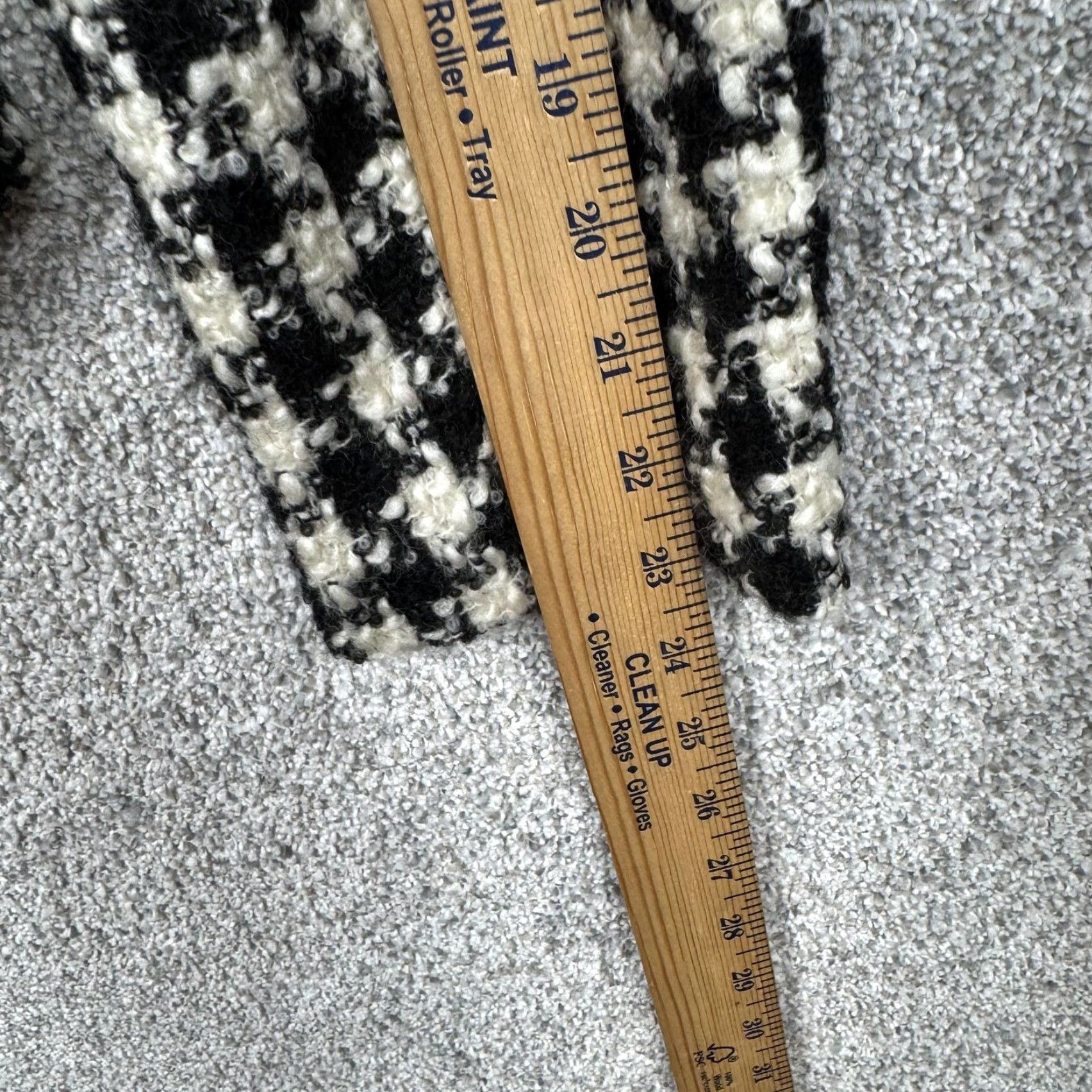 Vintage Rafaella Blazer 10P Black White Wool Tweed Classic Workwear Chic Preppy Parisian Size L / US 10 / IT 46 - 5 Thumbnail