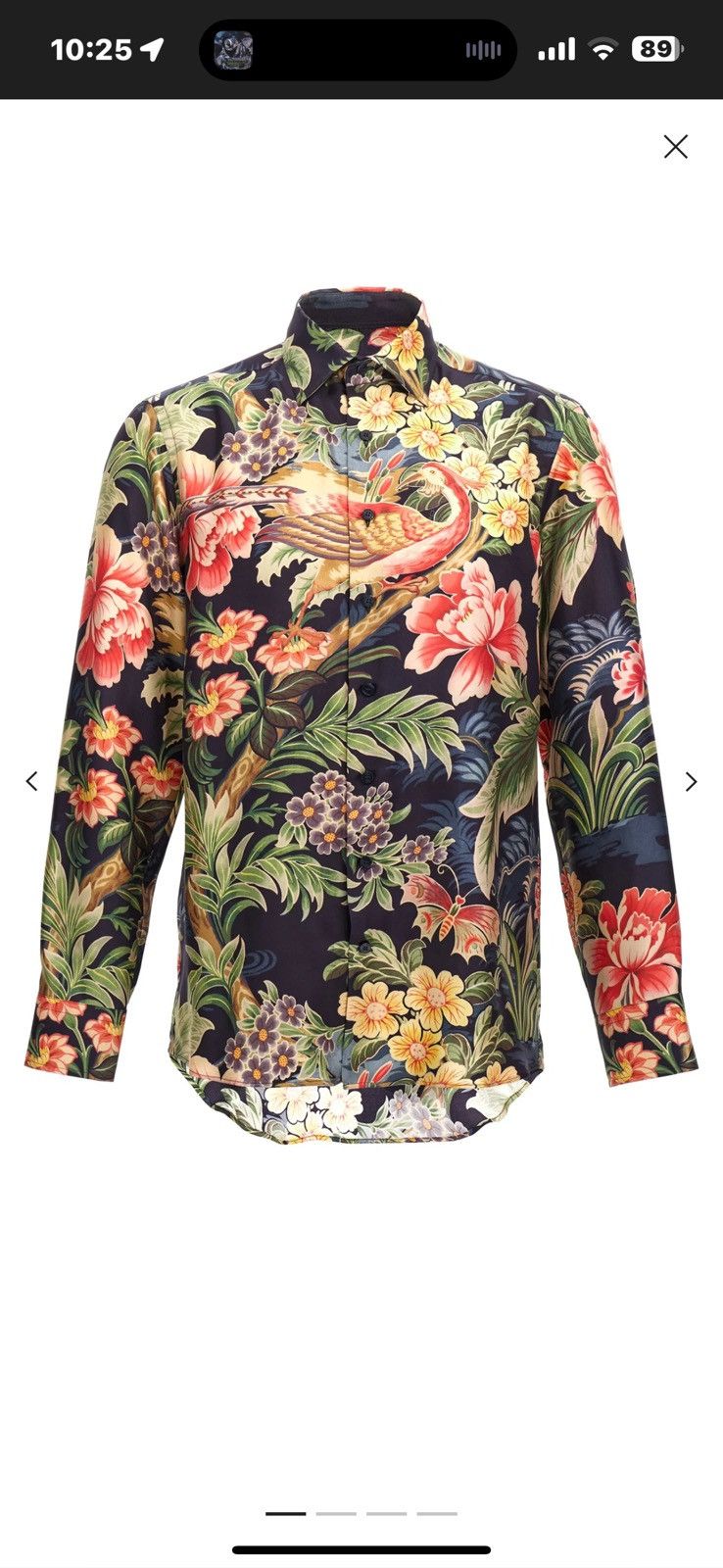 Etro ETRO Silk Floral Button Up Shirt Size US M / EU 48-50 / 2 - 1 Thumbnail