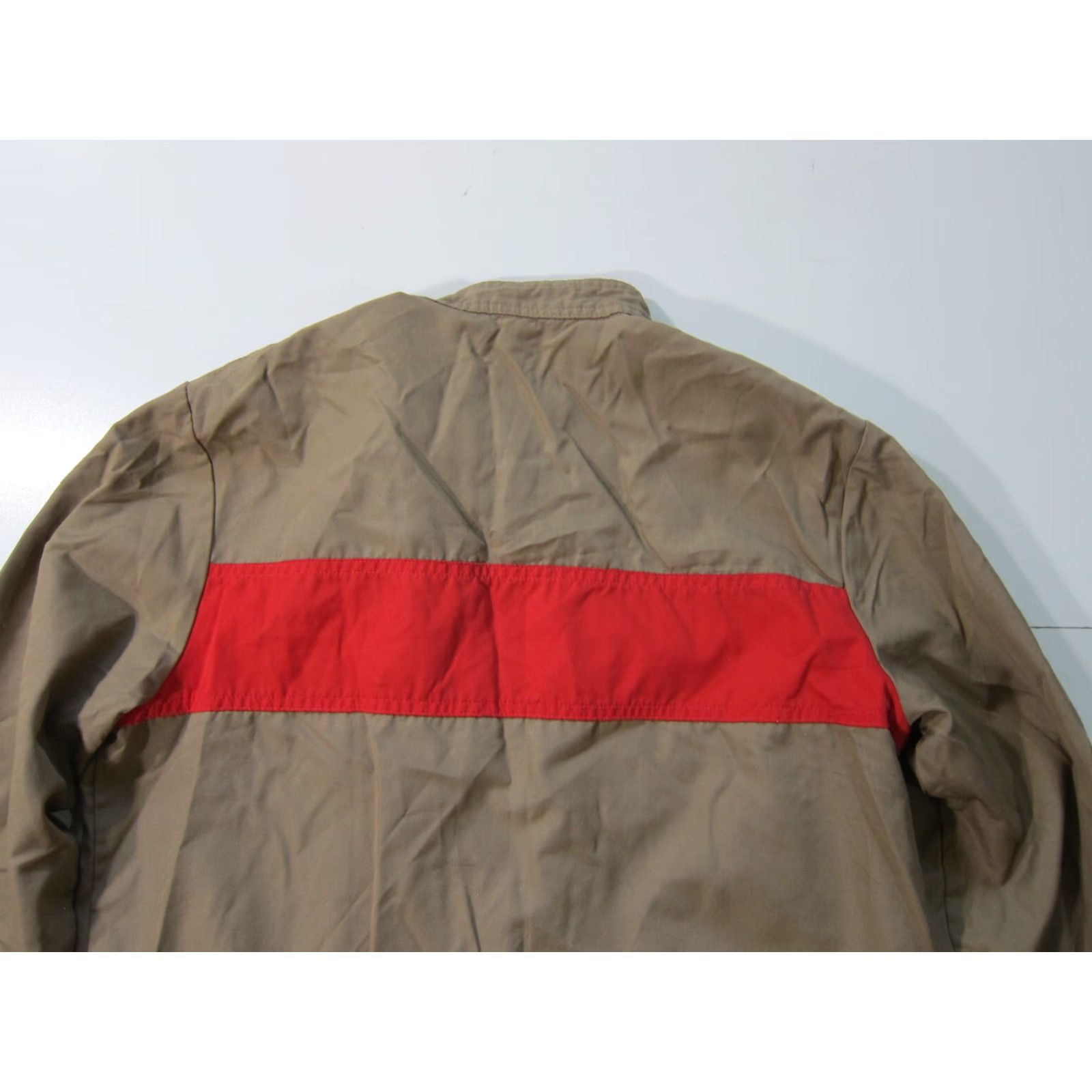 Vintage Pacific Trail Windbreaker Jacket Mens S Brown Red Zip Pocket Cotton 80s 90s Art Vintage Size US S / EU 44-46 / 1 - 6 Thumbnail